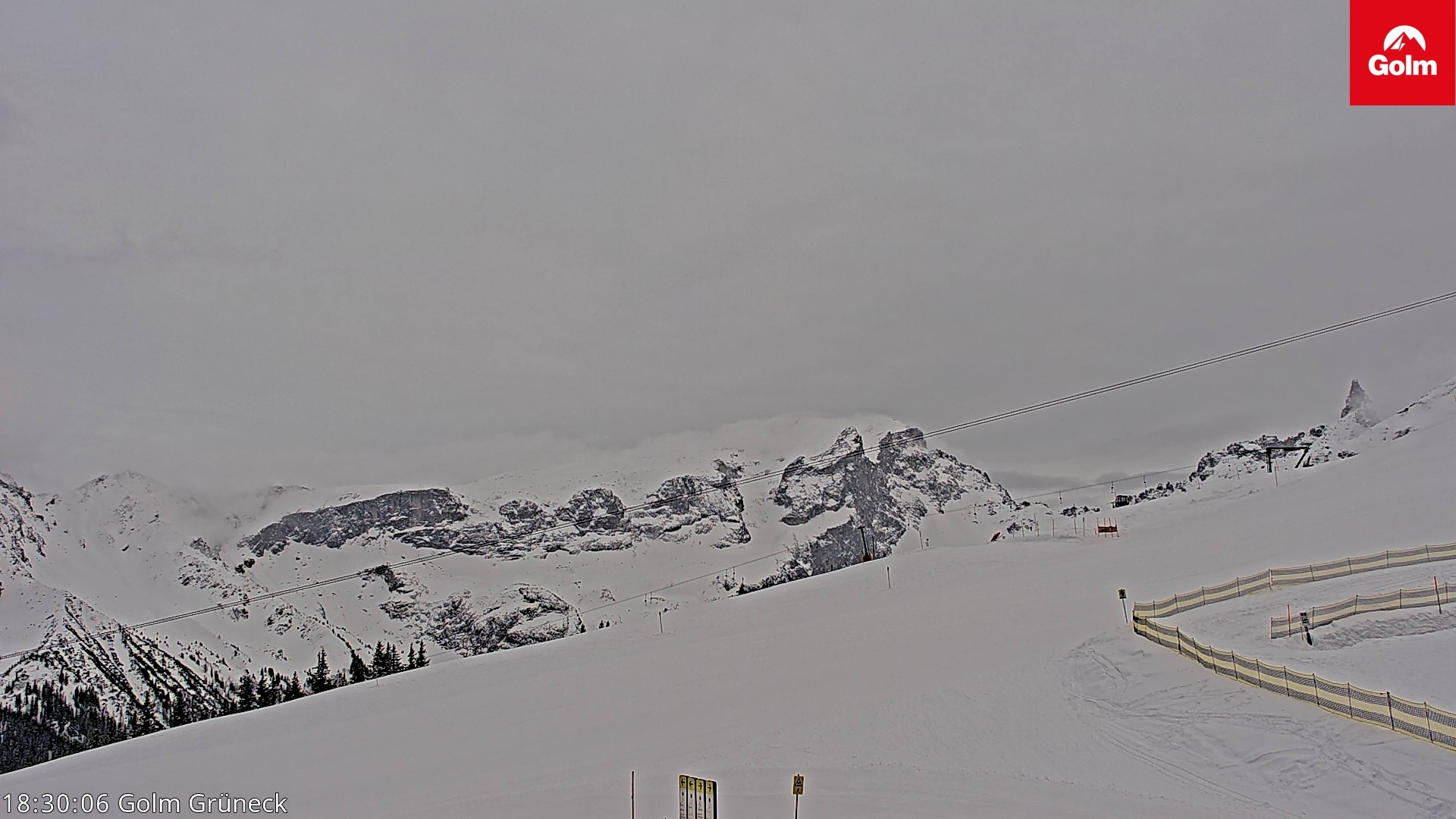 Archiv Foto Webcam Blick vom Golm auf die Tschaggunser Mittagsspitze