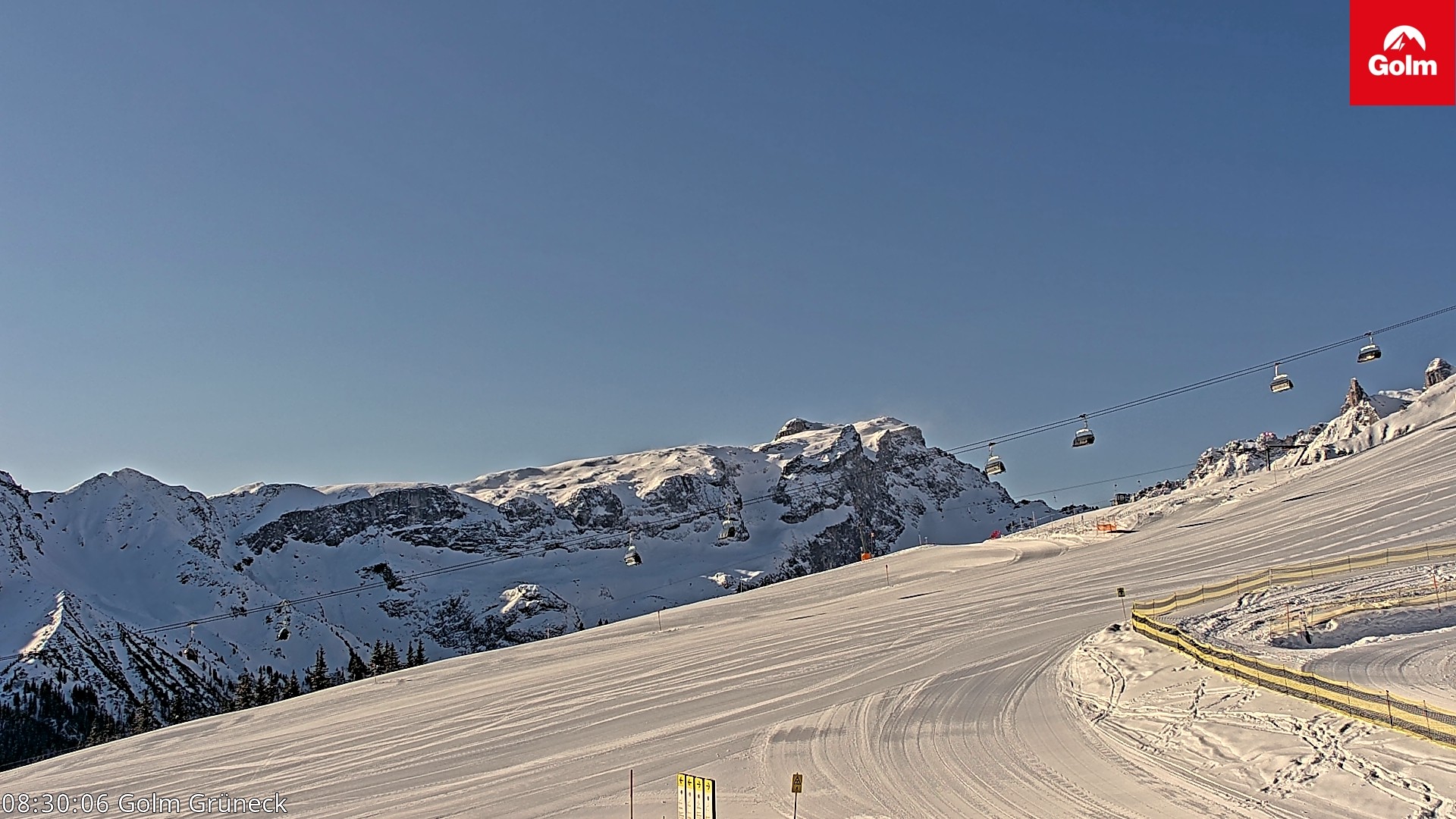 Archiv Foto Webcam Blick vom Golm auf die Tschaggunser Mittagsspitze