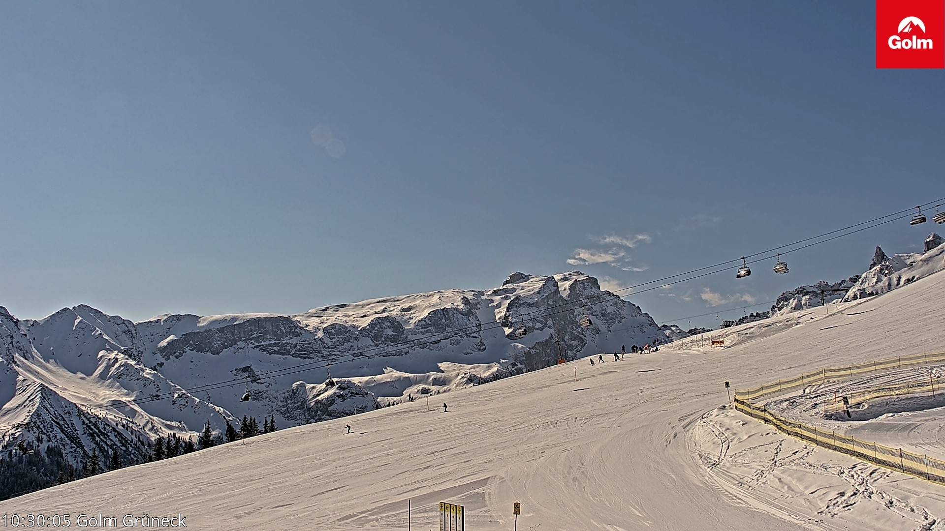 Archiv Foto Webcam Blick vom Golm auf die Tschaggunser Mittagsspitze