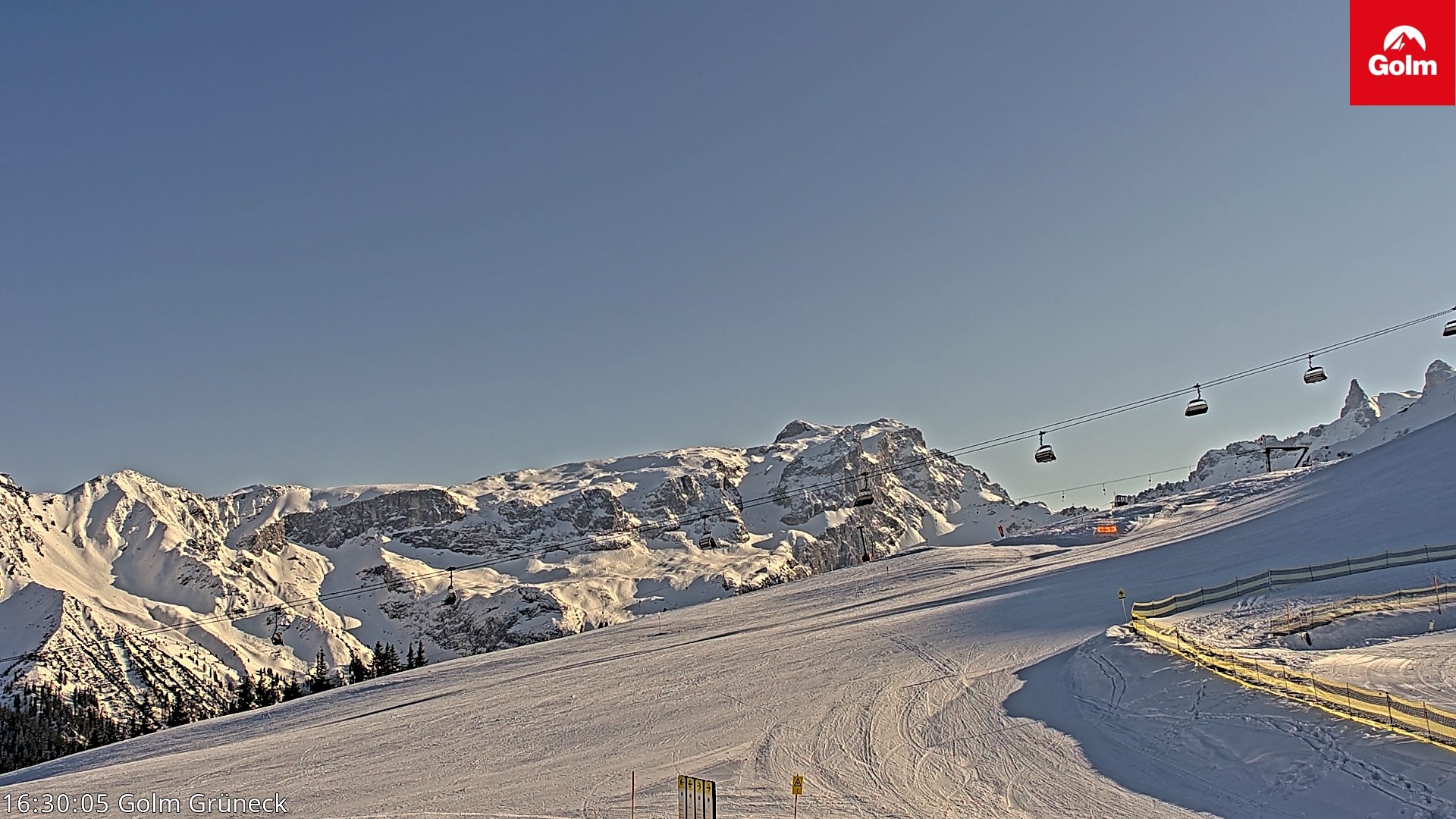 Archiv Foto Webcam Blick vom Golm auf die Tschaggunser Mittagsspitze