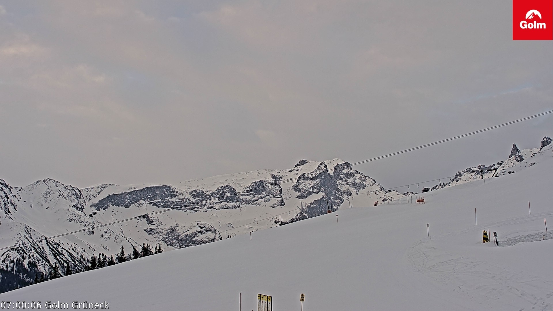 Archived image Webcam View Tschagguns Mittagsspitze from Golm