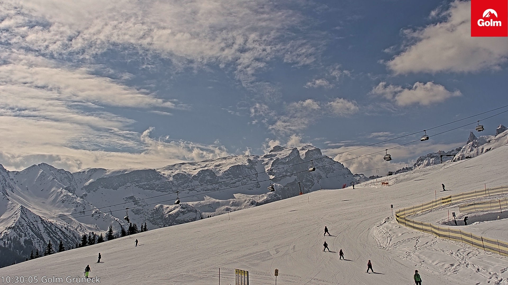 Archived image Webcam View Tschagguns Mittagsspitze from Golm