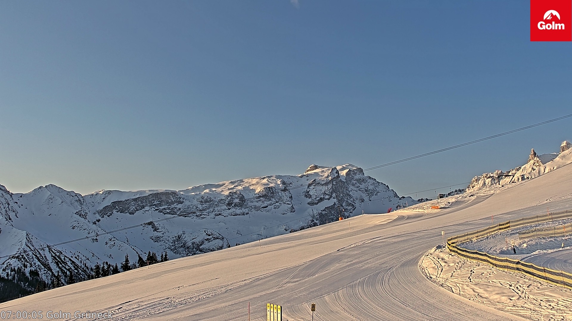 Archiv Foto Webcam Blick vom Golm auf die Tschaggunser Mittagsspitze