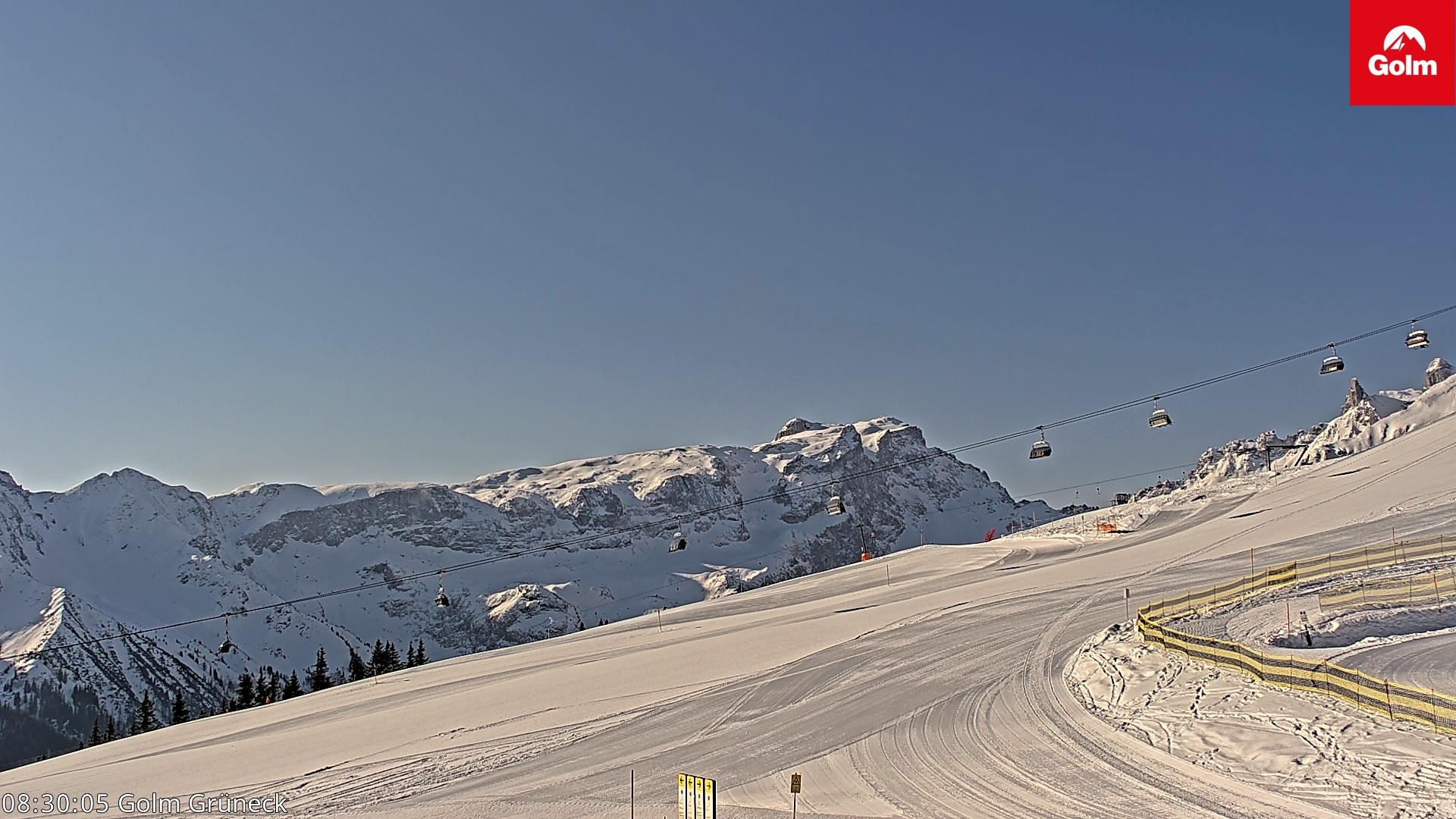 Archiv Foto Webcam Blick vom Golm auf die Tschaggunser Mittagsspitze