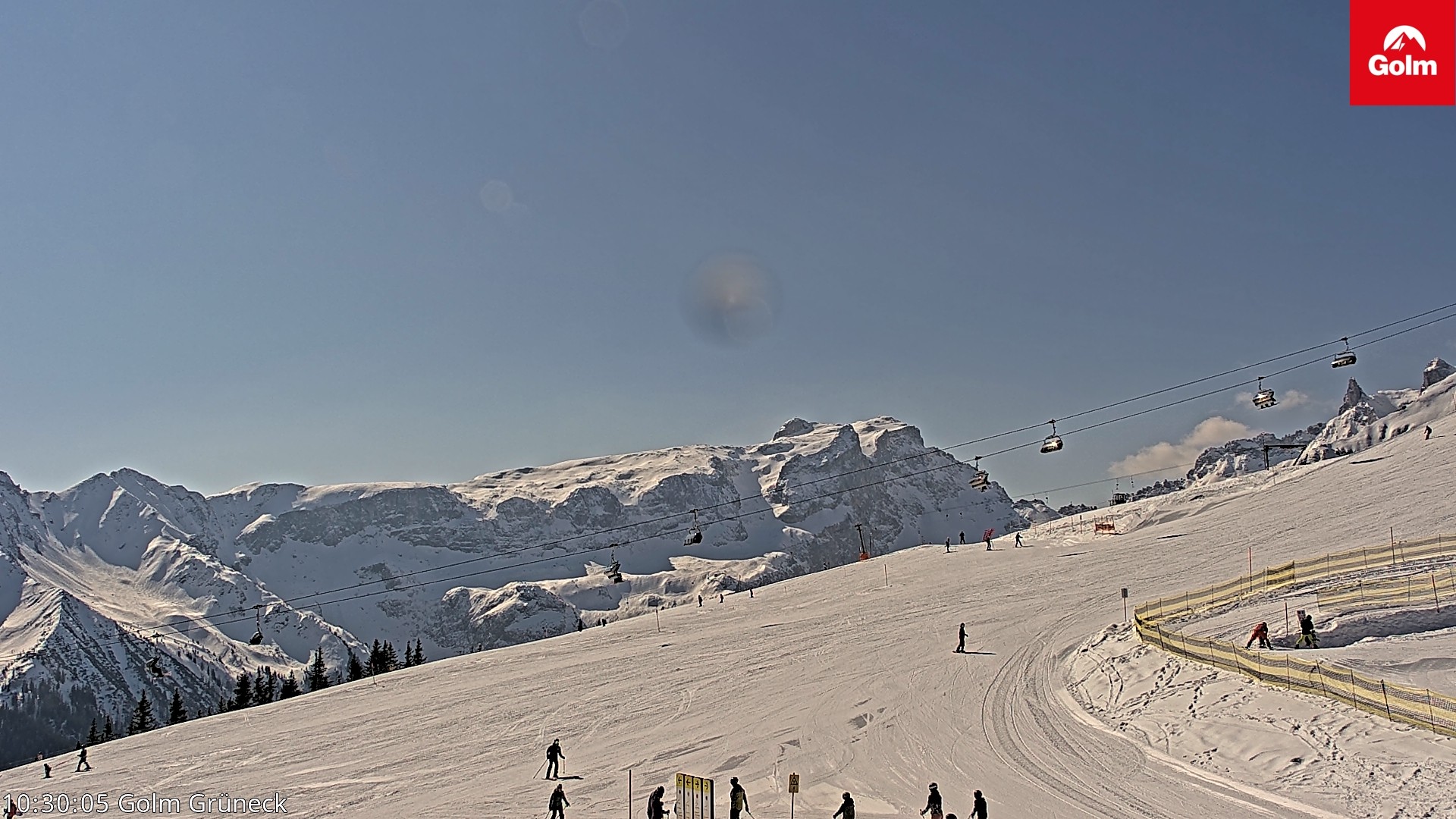 Archiv Foto Webcam Blick vom Golm auf die Tschaggunser Mittagsspitze