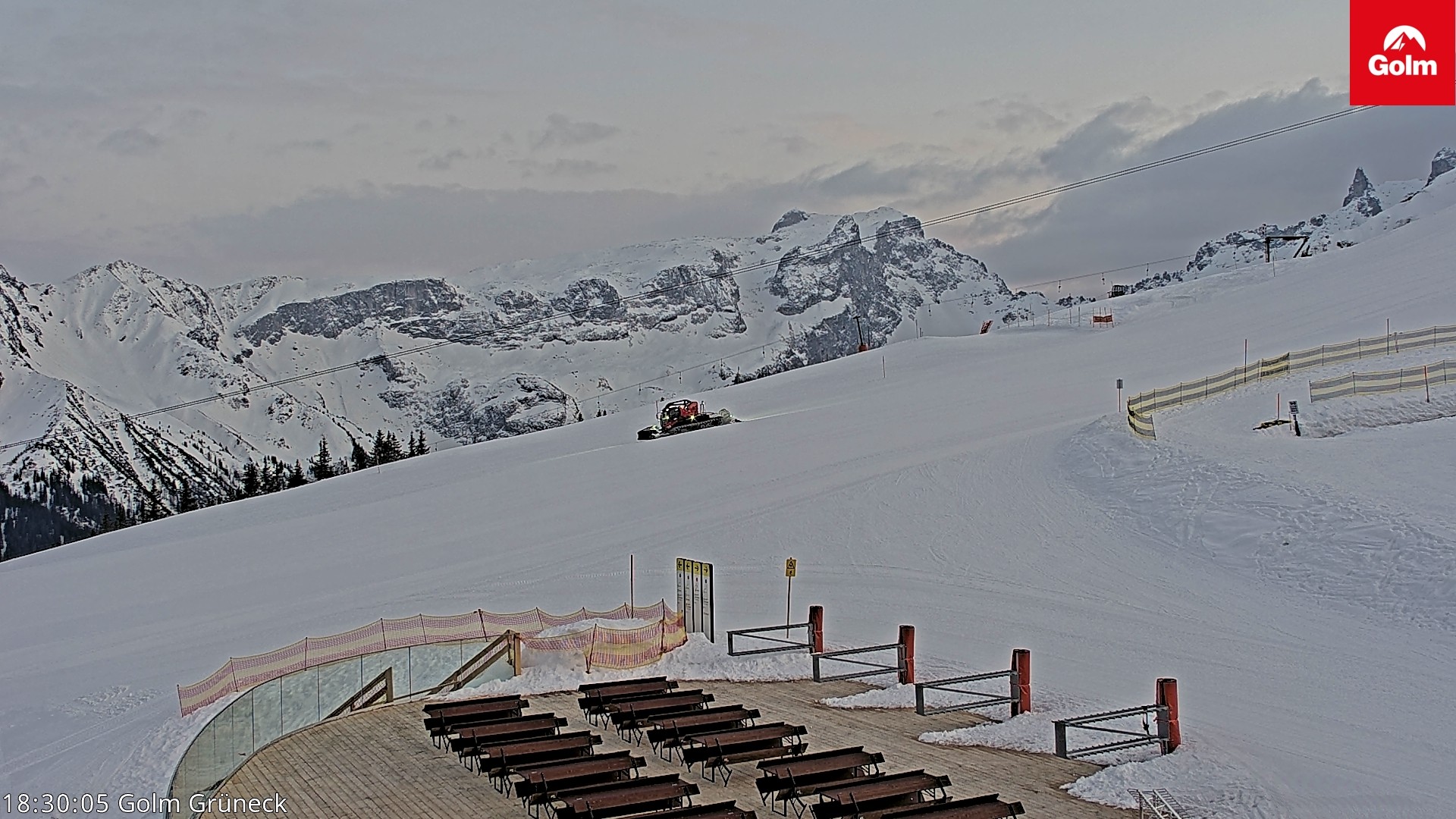 Archiv Foto Webcam Blick vom Golm auf die Tschaggunser Mittagsspitze