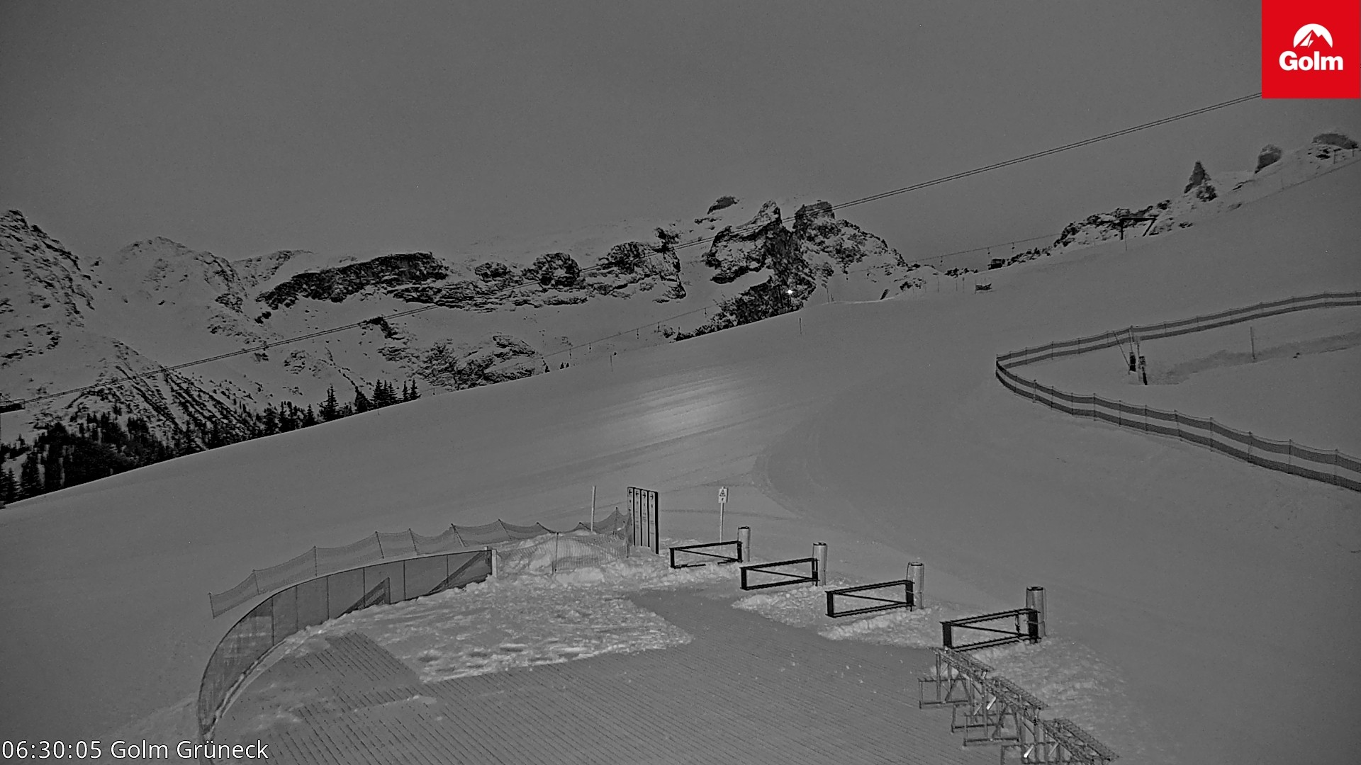 Archiv Foto Webcam Blick vom Golm auf die Tschaggunser Mittagsspitze