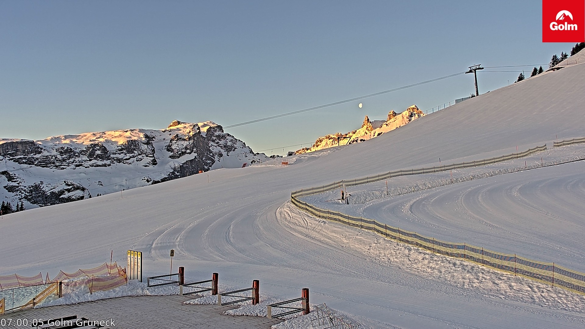 Archiv Foto Webcam Blick vom Golm auf die Tschaggunser Mittagsspitze