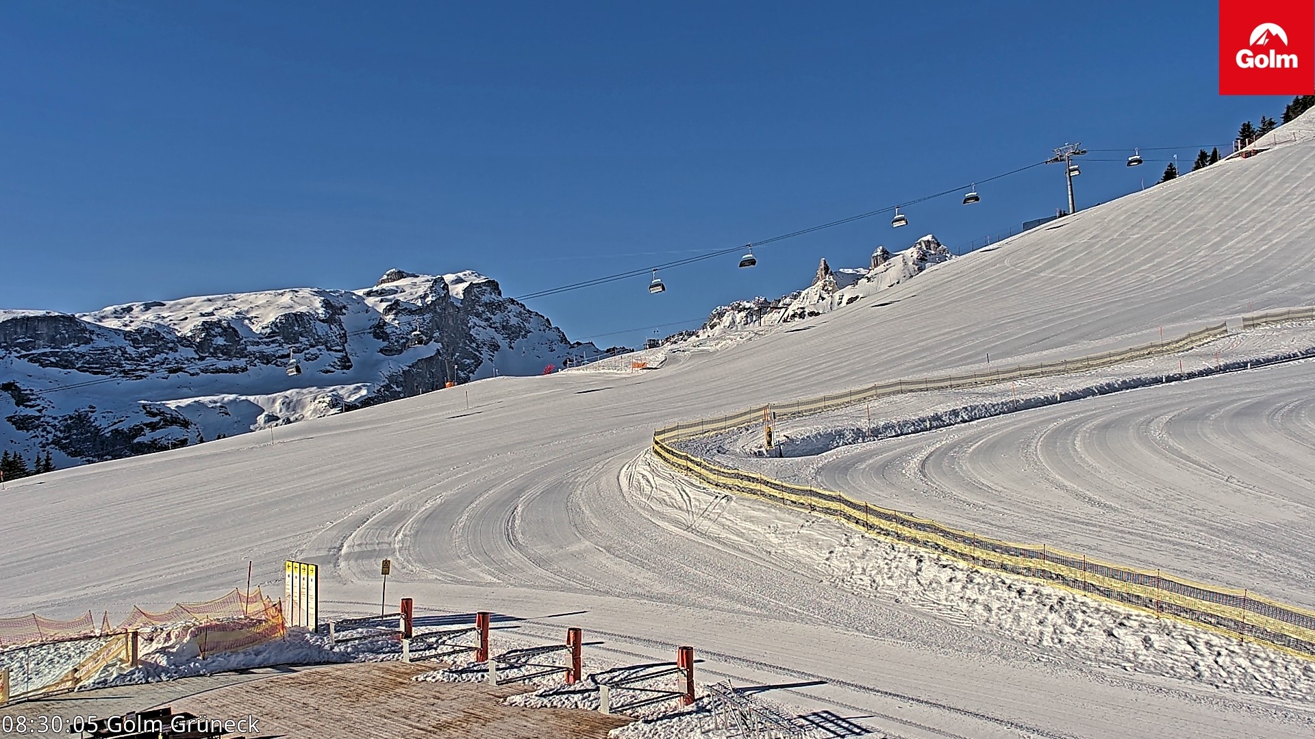 Archiv Foto Webcam Blick vom Golm auf die Tschaggunser Mittagsspitze