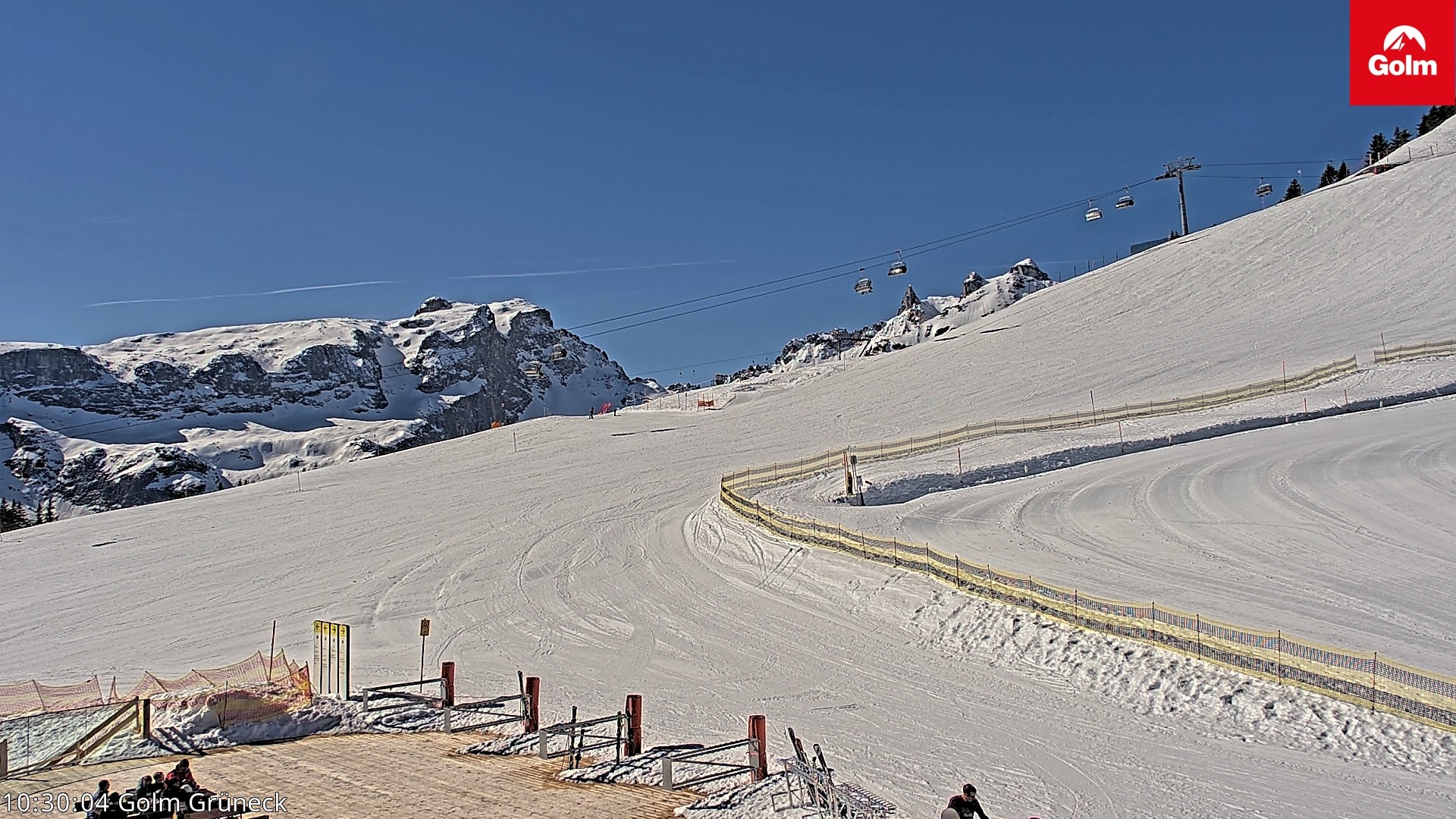 Archiv Foto Webcam Blick vom Golm auf die Tschaggunser Mittagsspitze