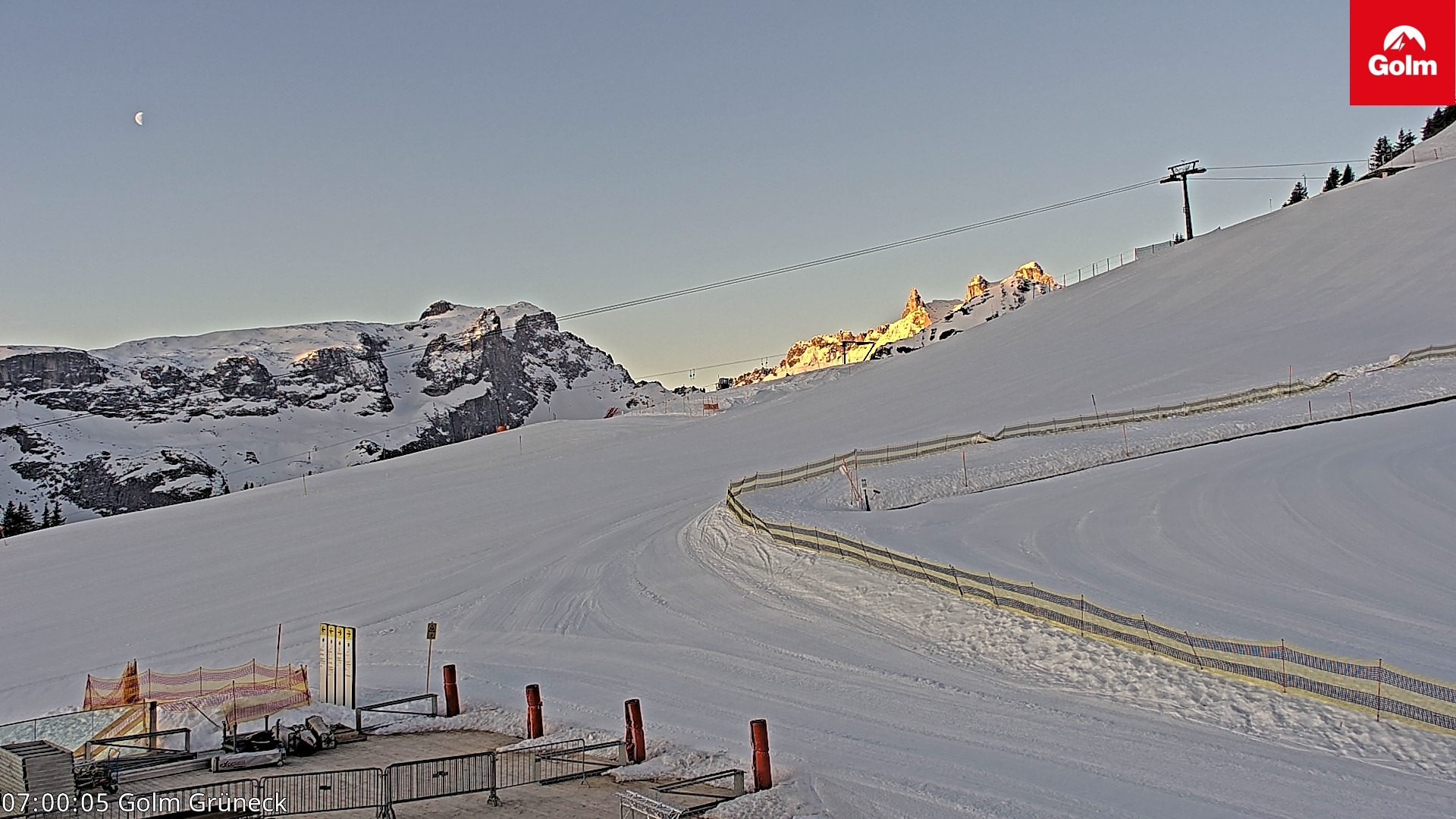 Archiv Foto Webcam Blick vom Golm auf die Tschaggunser Mittagsspitze