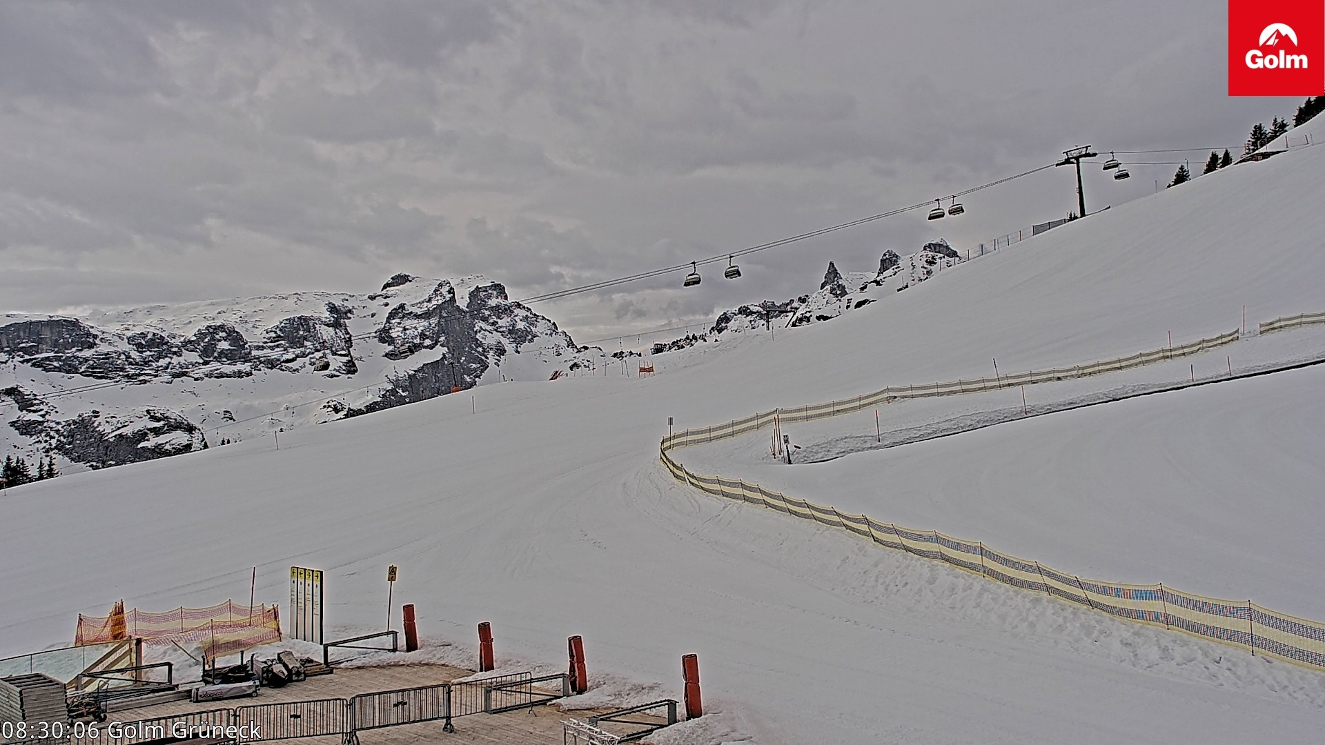 Archiv Foto Webcam Blick vom Golm auf die Tschaggunser Mittagsspitze