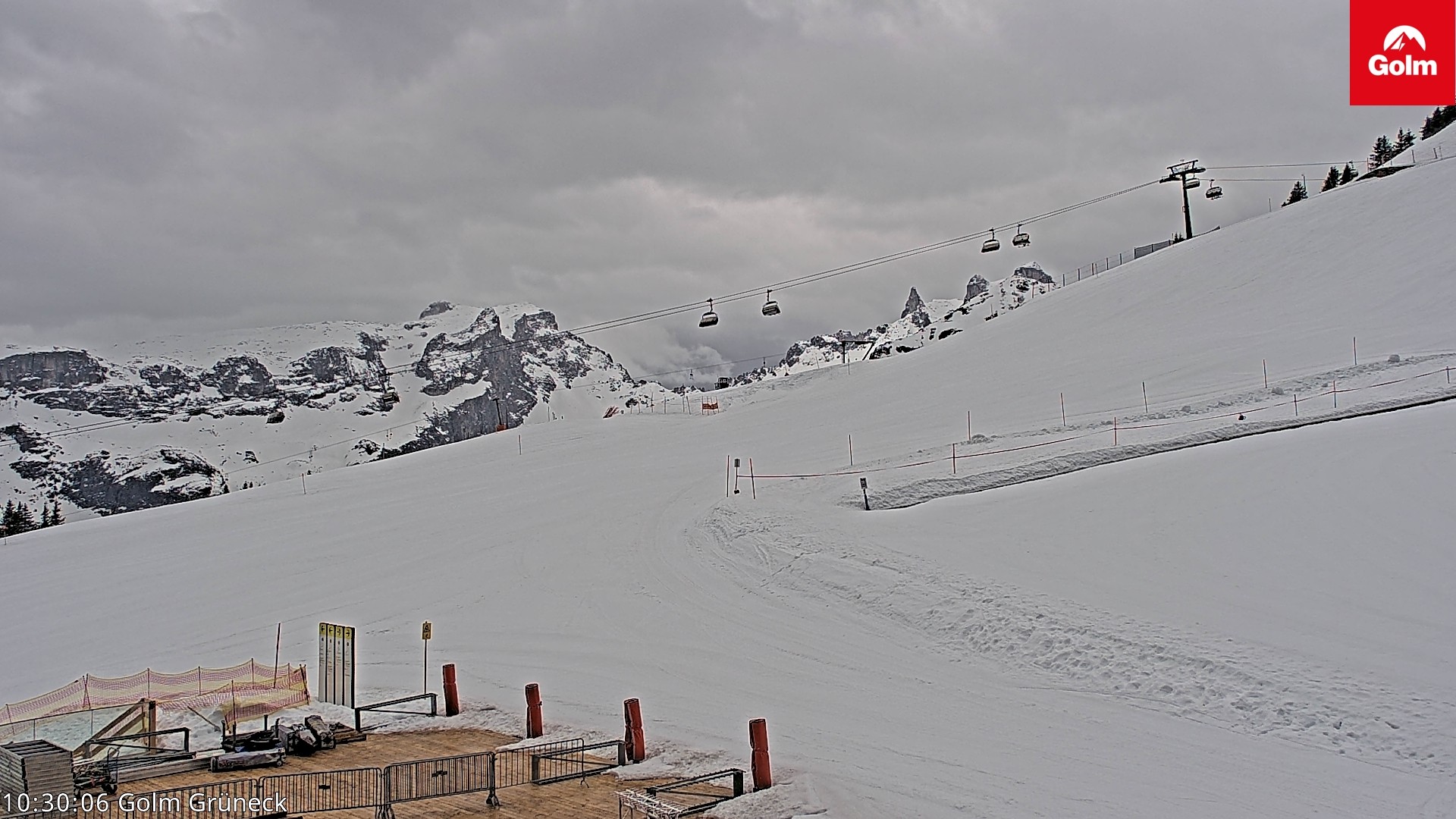 Archiv Foto Webcam Blick vom Golm auf die Tschaggunser Mittagsspitze