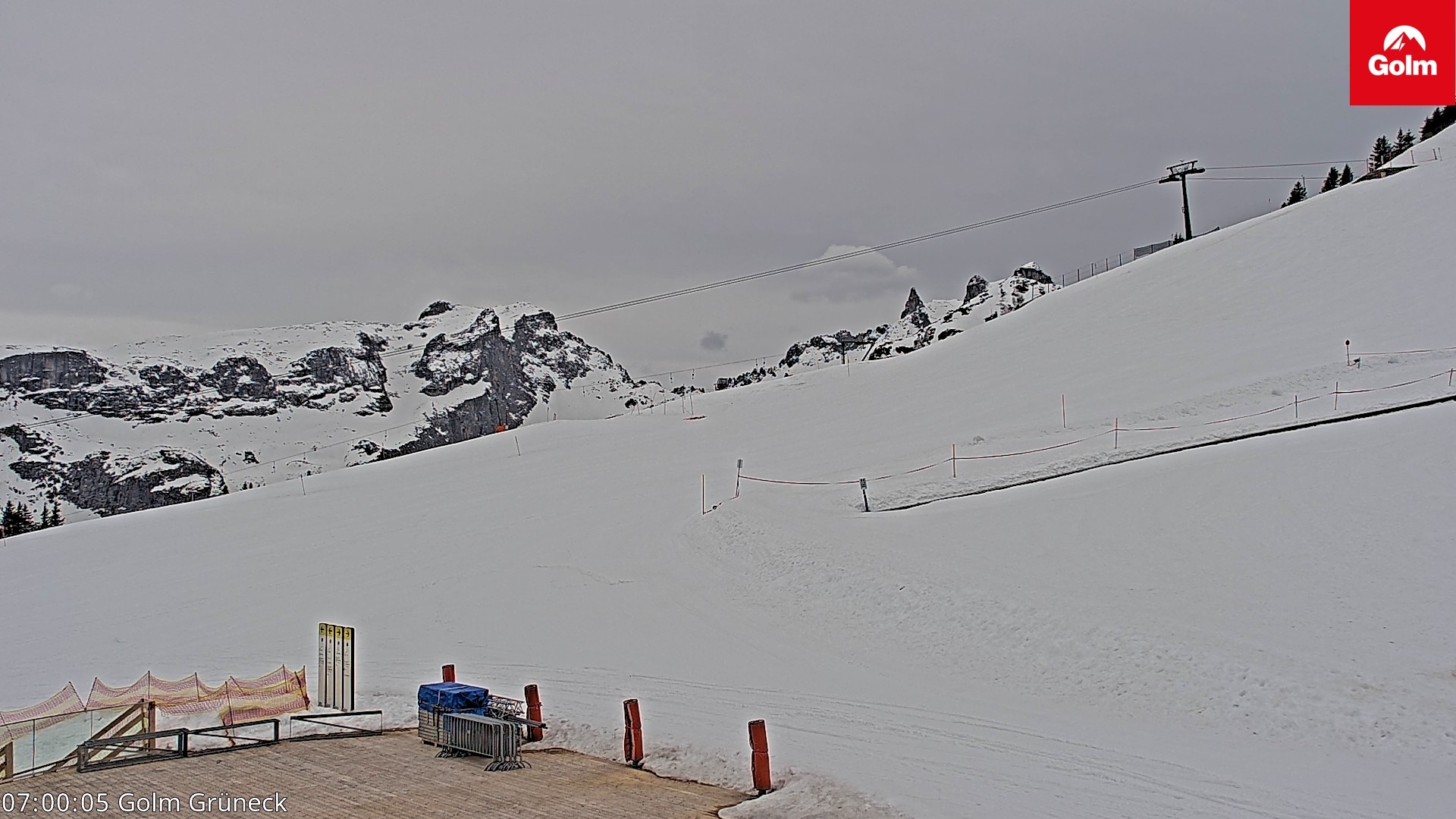 Archived image Webcam View Tschagguns Mittagsspitze from Golm