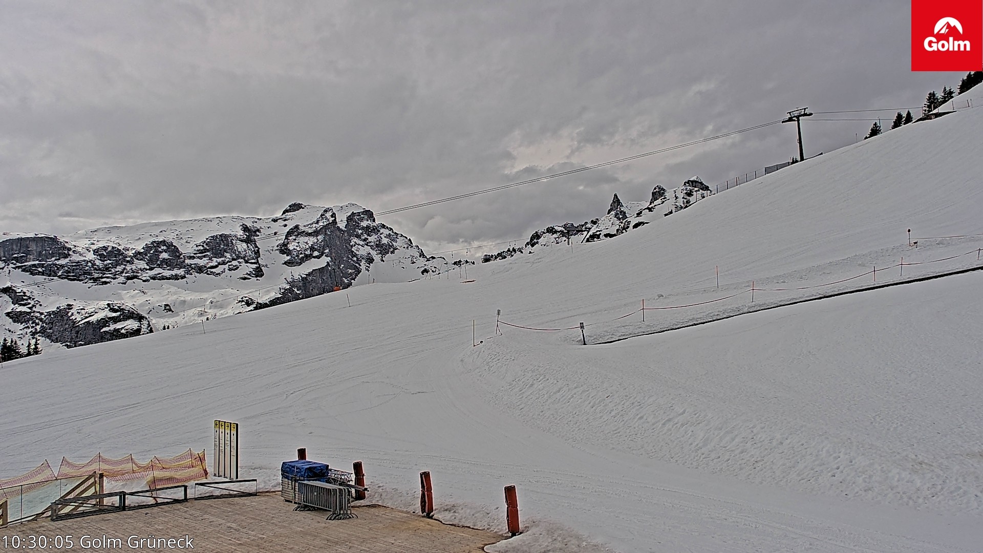 Archiv Foto Webcam Blick vom Golm auf die Tschaggunser Mittagsspitze