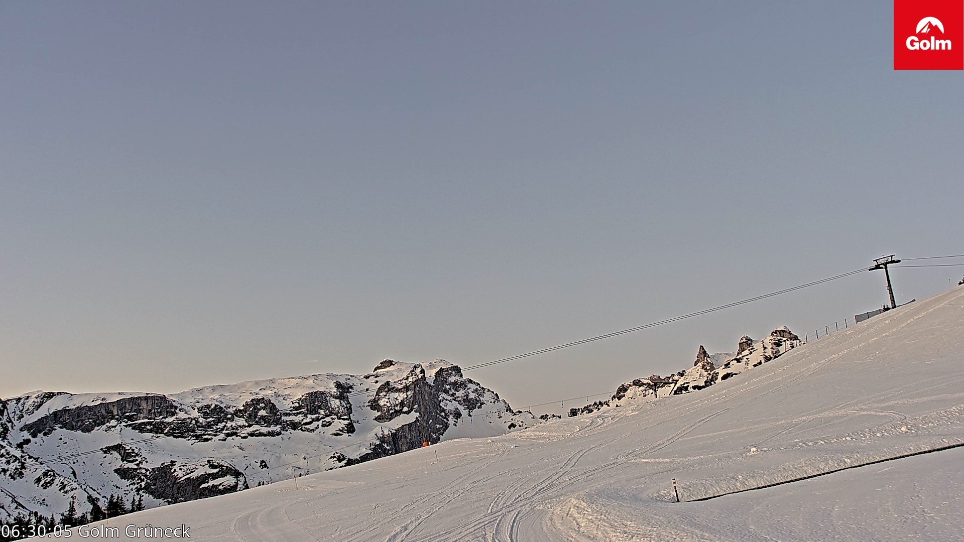 Archiv Foto Webcam Blick vom Golm auf die Tschaggunser Mittagsspitze