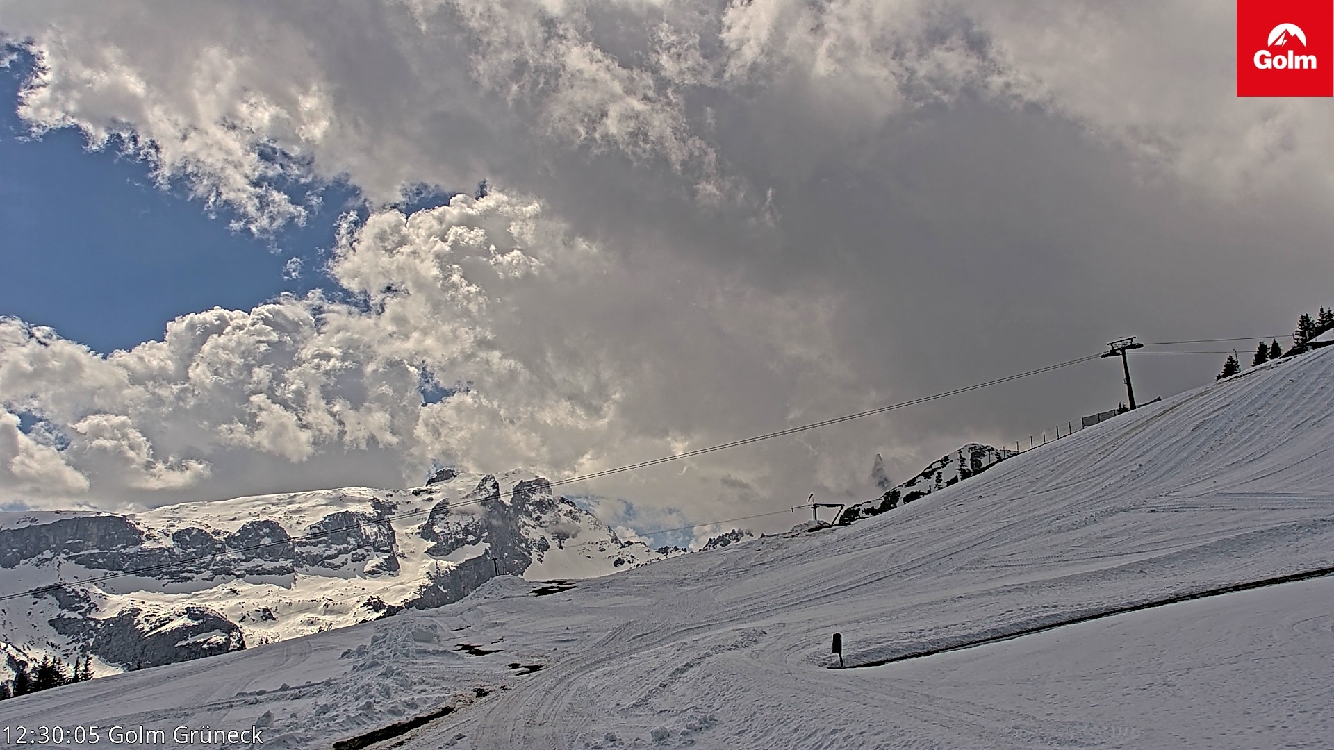 Archiv Foto Webcam Blick vom Golm auf die Tschaggunser Mittagsspitze