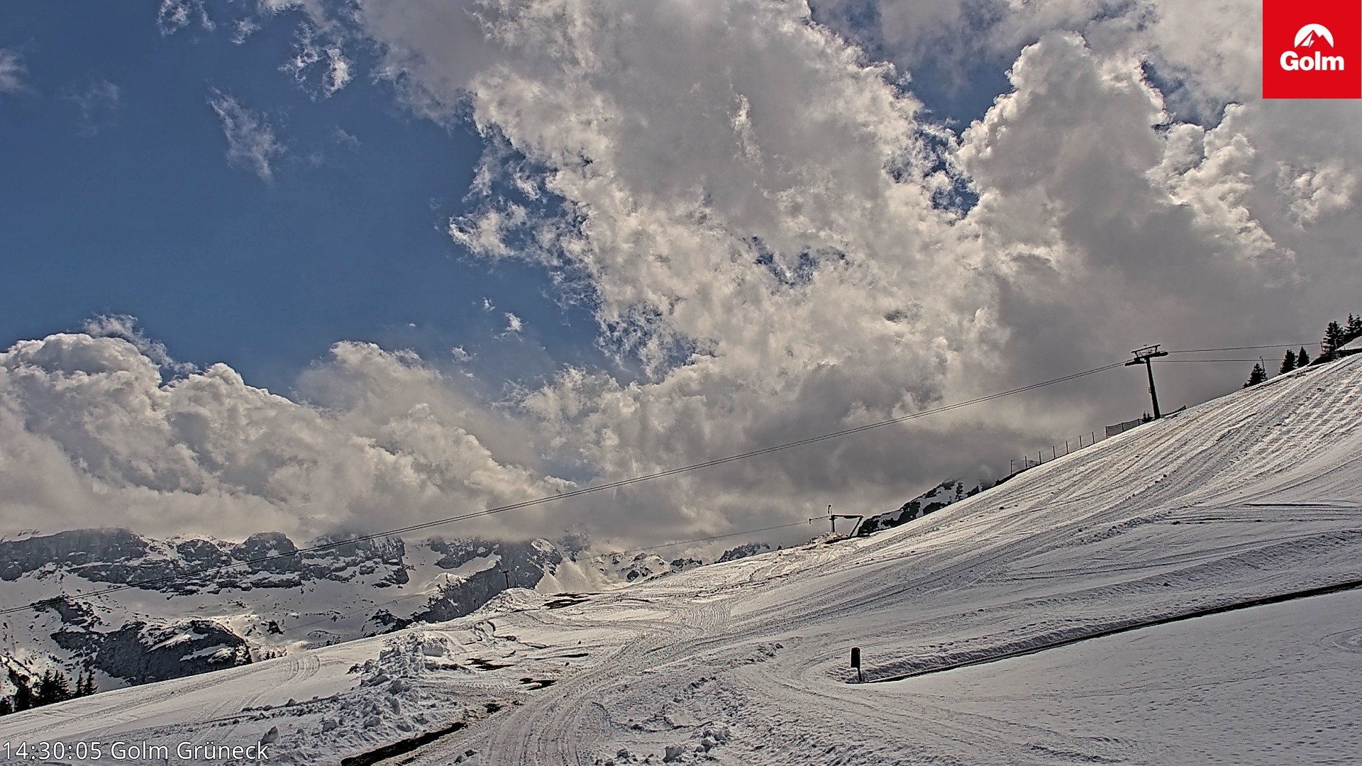 Archiv Foto Webcam Blick vom Golm auf die Tschaggunser Mittagsspitze