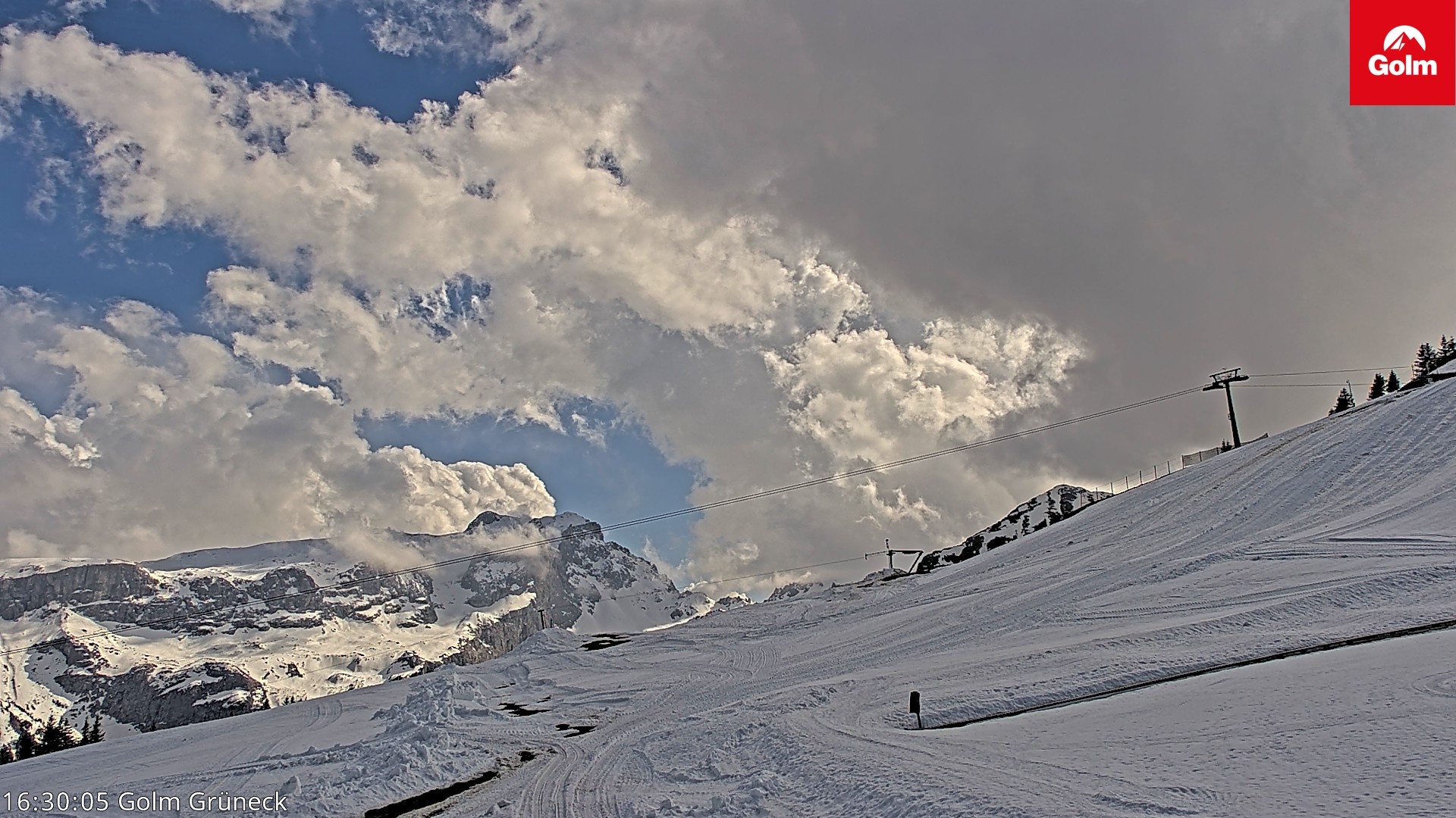 Archiv Foto Webcam Blick vom Golm auf die Tschaggunser Mittagsspitze