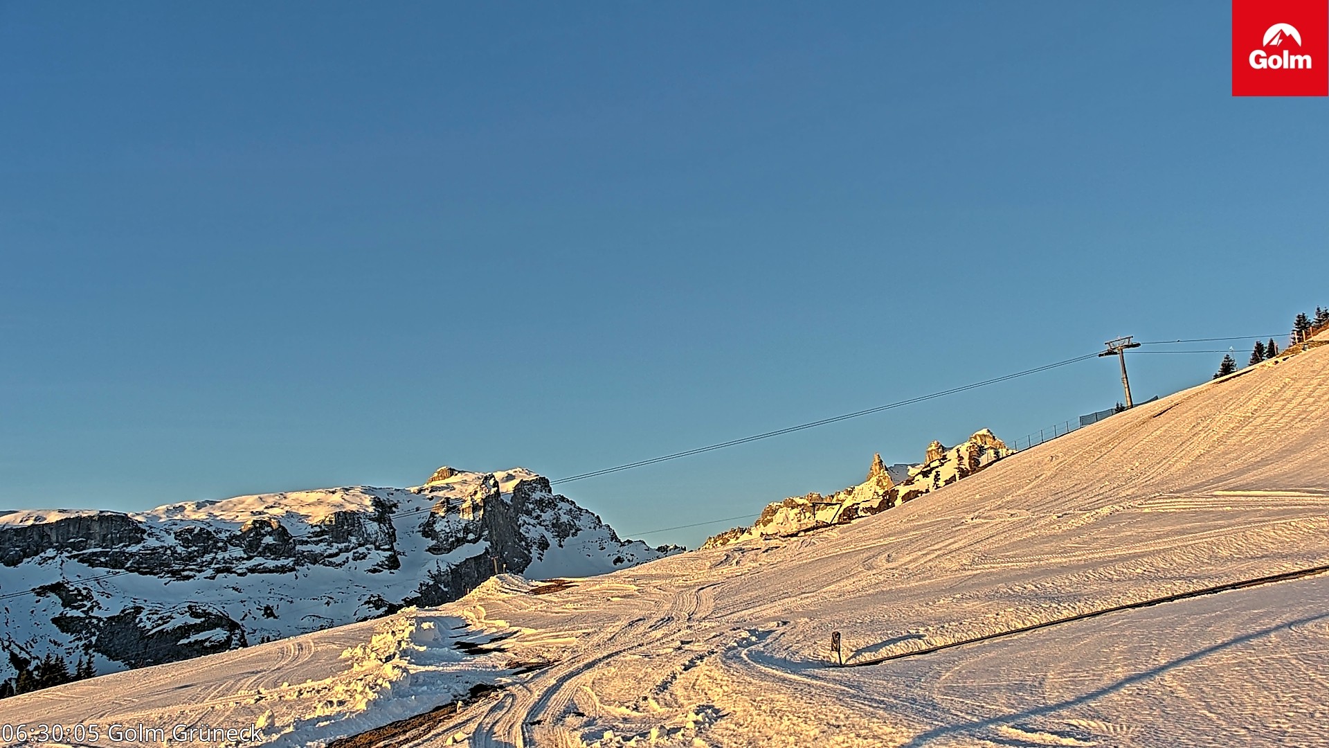 Archiv Foto Webcam Blick vom Golm auf die Tschaggunser Mittagsspitze