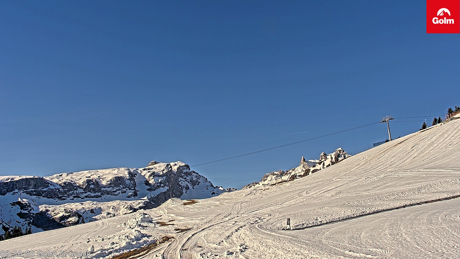 Archiv Foto Webcam Blick vom Golm auf die Tschaggunser Mittagsspitze