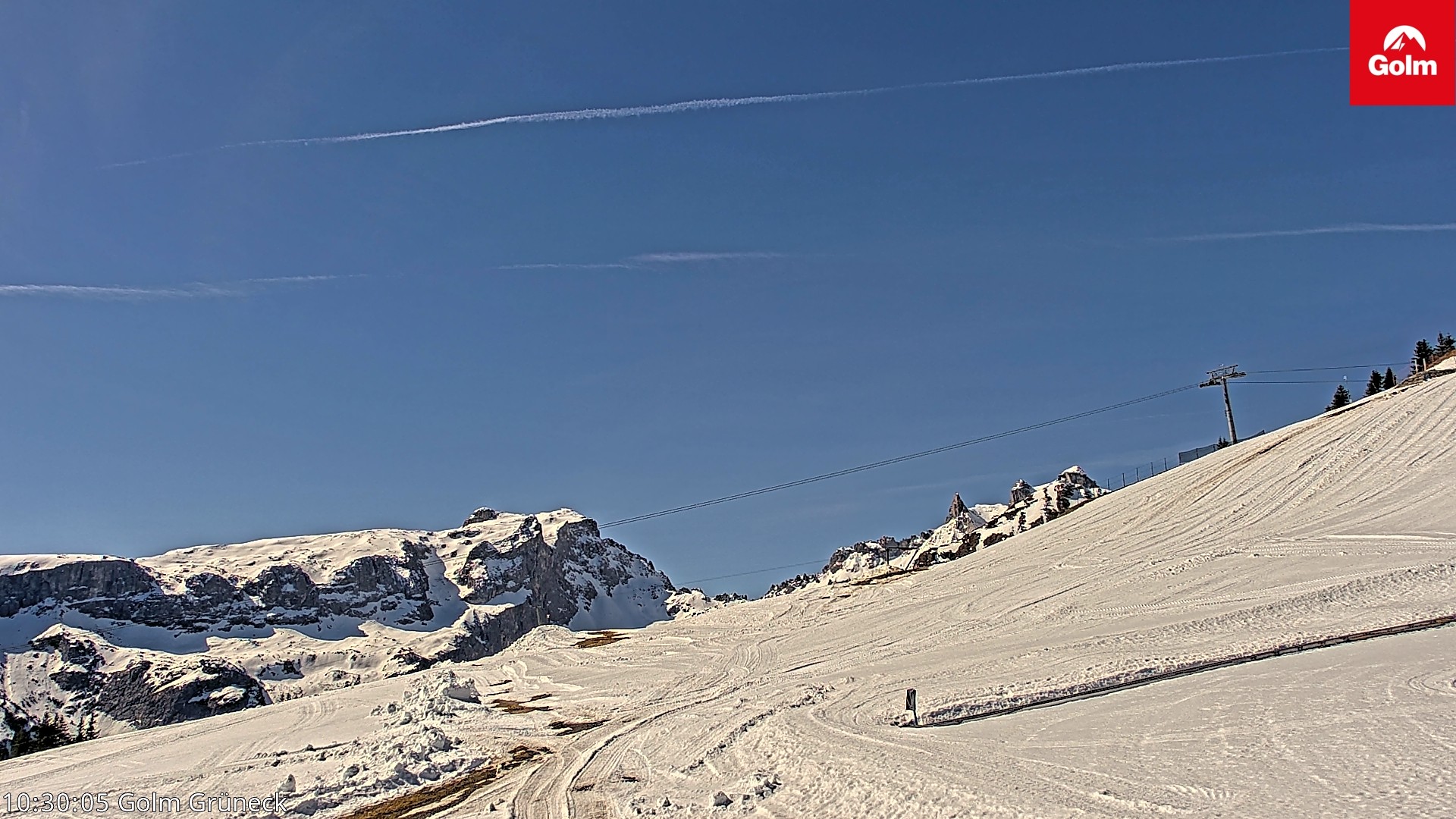 Archiv Foto Webcam Blick vom Golm auf die Tschaggunser Mittagsspitze