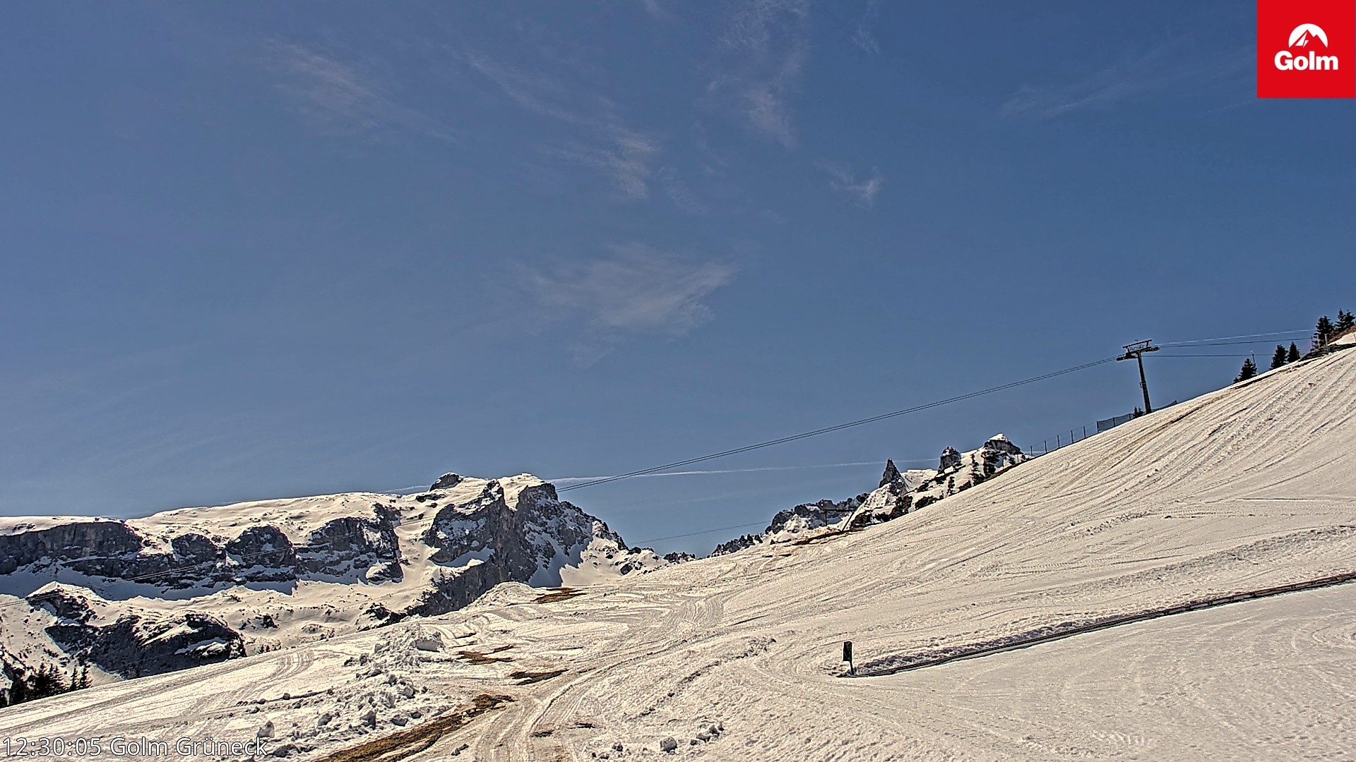Archiv Foto Webcam Blick vom Golm auf die Tschaggunser Mittagsspitze