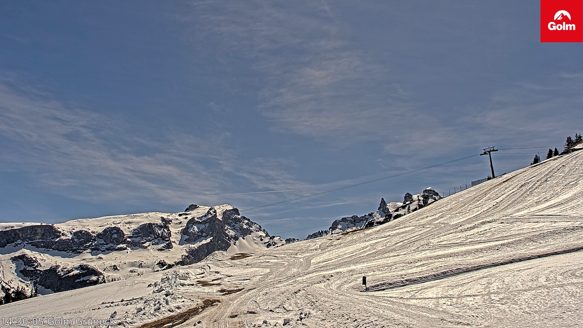 Archiv Foto Webcam Blick vom Golm auf die Tschaggunser Mittagsspitze