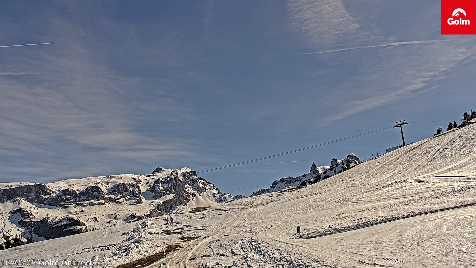 Archiv Foto Webcam Blick vom Golm auf die Tschaggunser Mittagsspitze