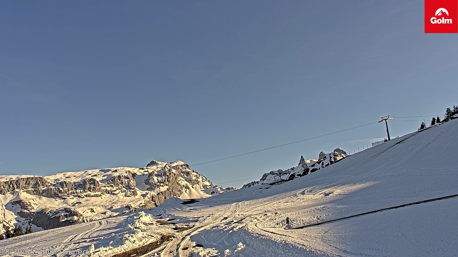 Archiv Foto Webcam Blick vom Golm auf die Tschaggunser Mittagsspitze