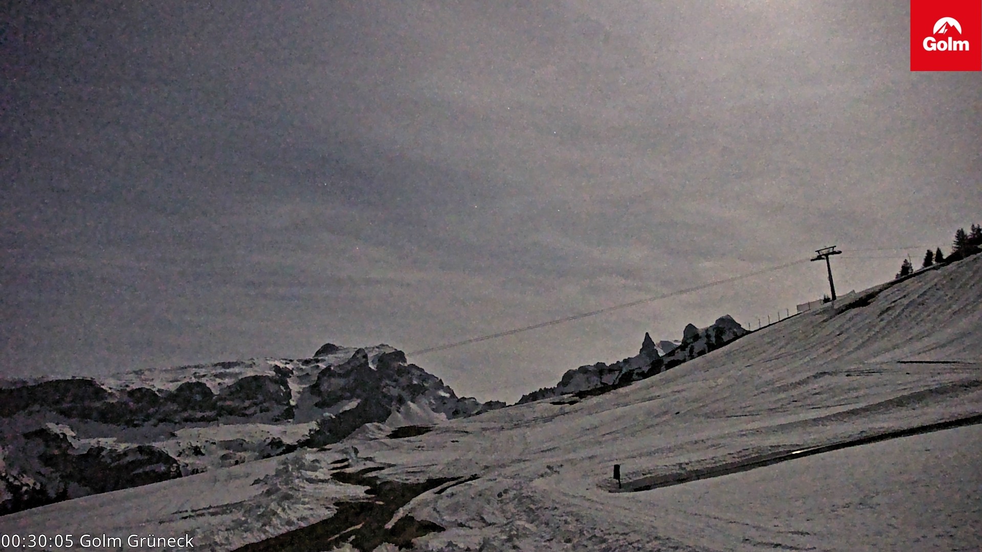 Archiv Foto Webcam Blick vom Golm auf die Tschaggunser Mittagsspitze