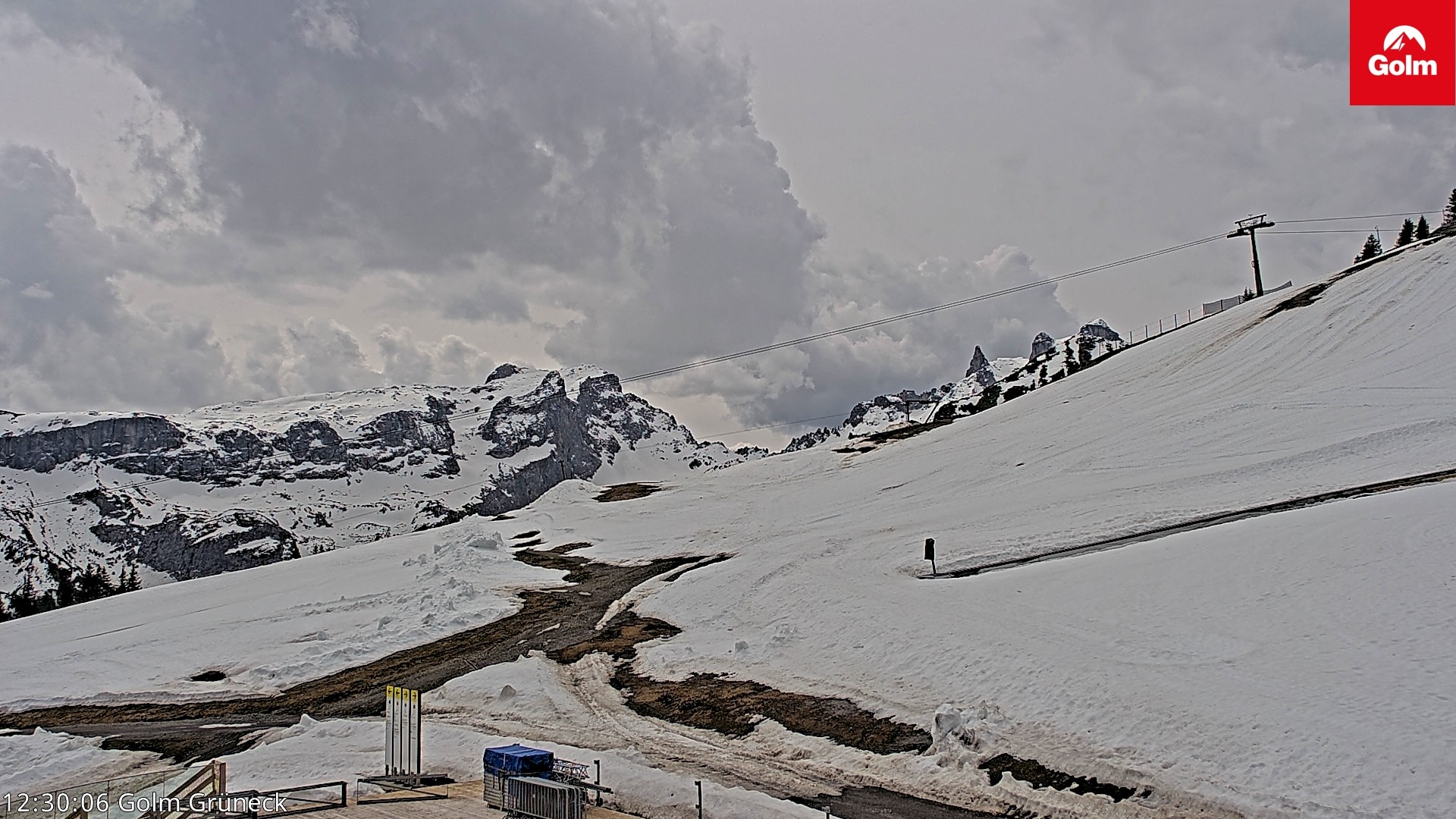 Archiv Foto Webcam Blick vom Golm auf die Tschaggunser Mittagsspitze