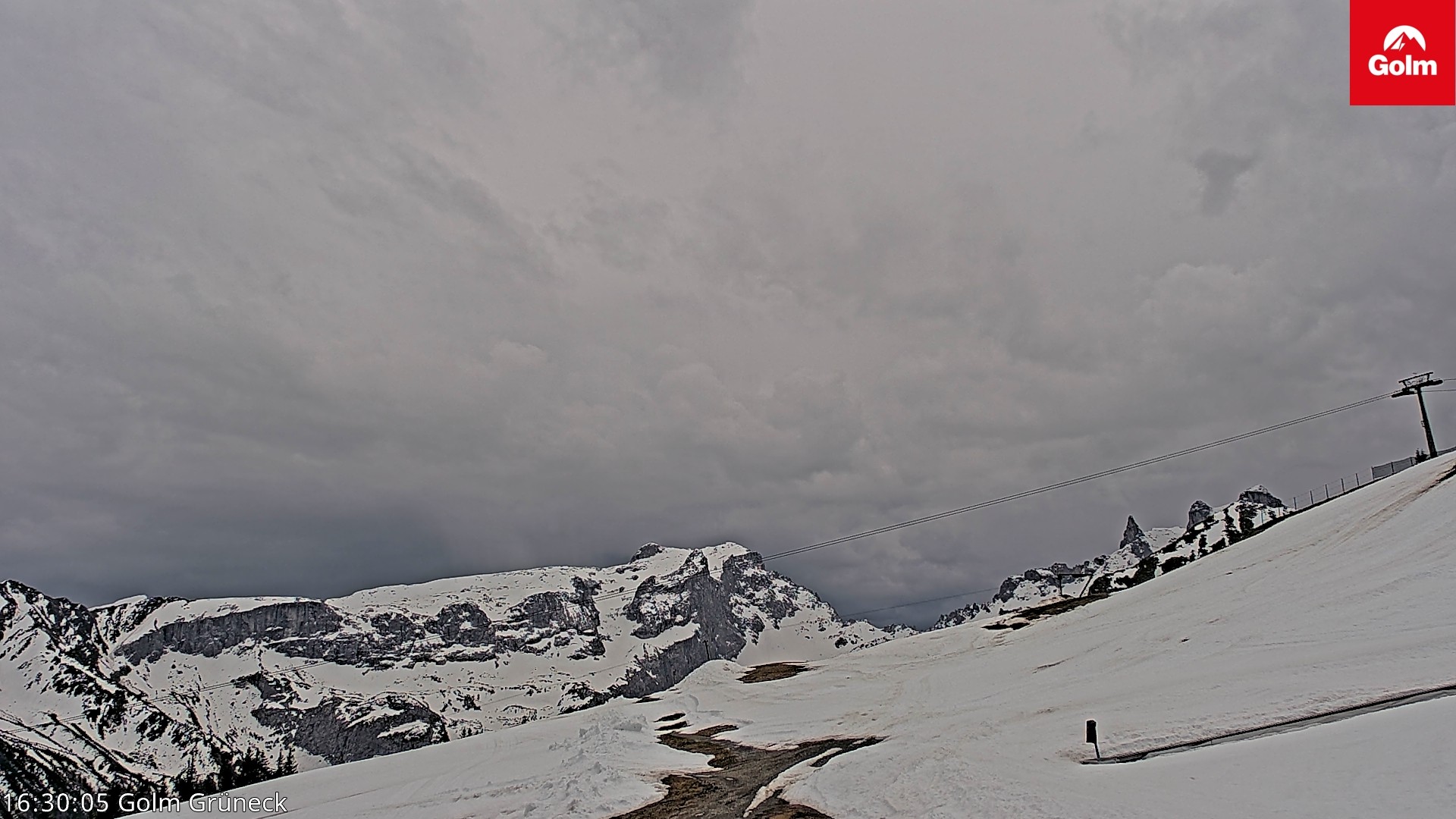 Archiv Foto Webcam Blick vom Golm auf die Tschaggunser Mittagsspitze