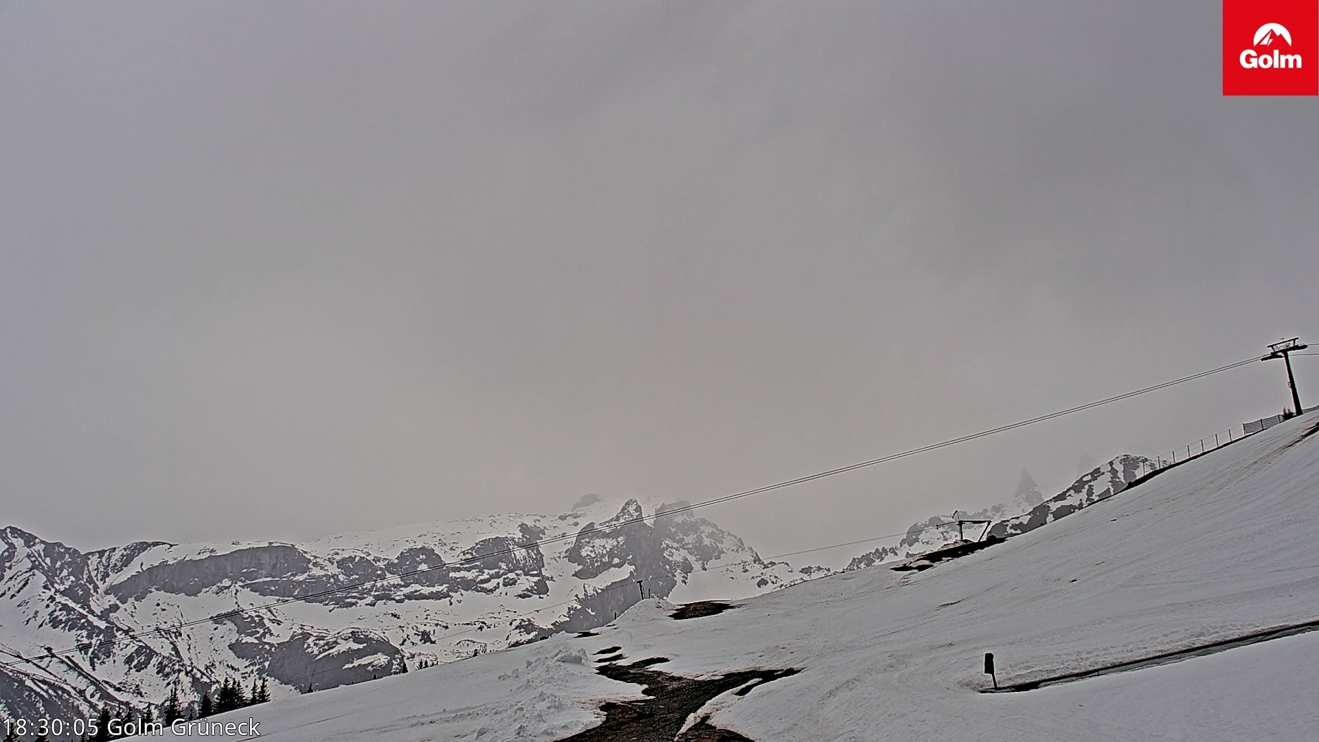 Archiv Foto Webcam Blick vom Golm auf die Tschaggunser Mittagsspitze