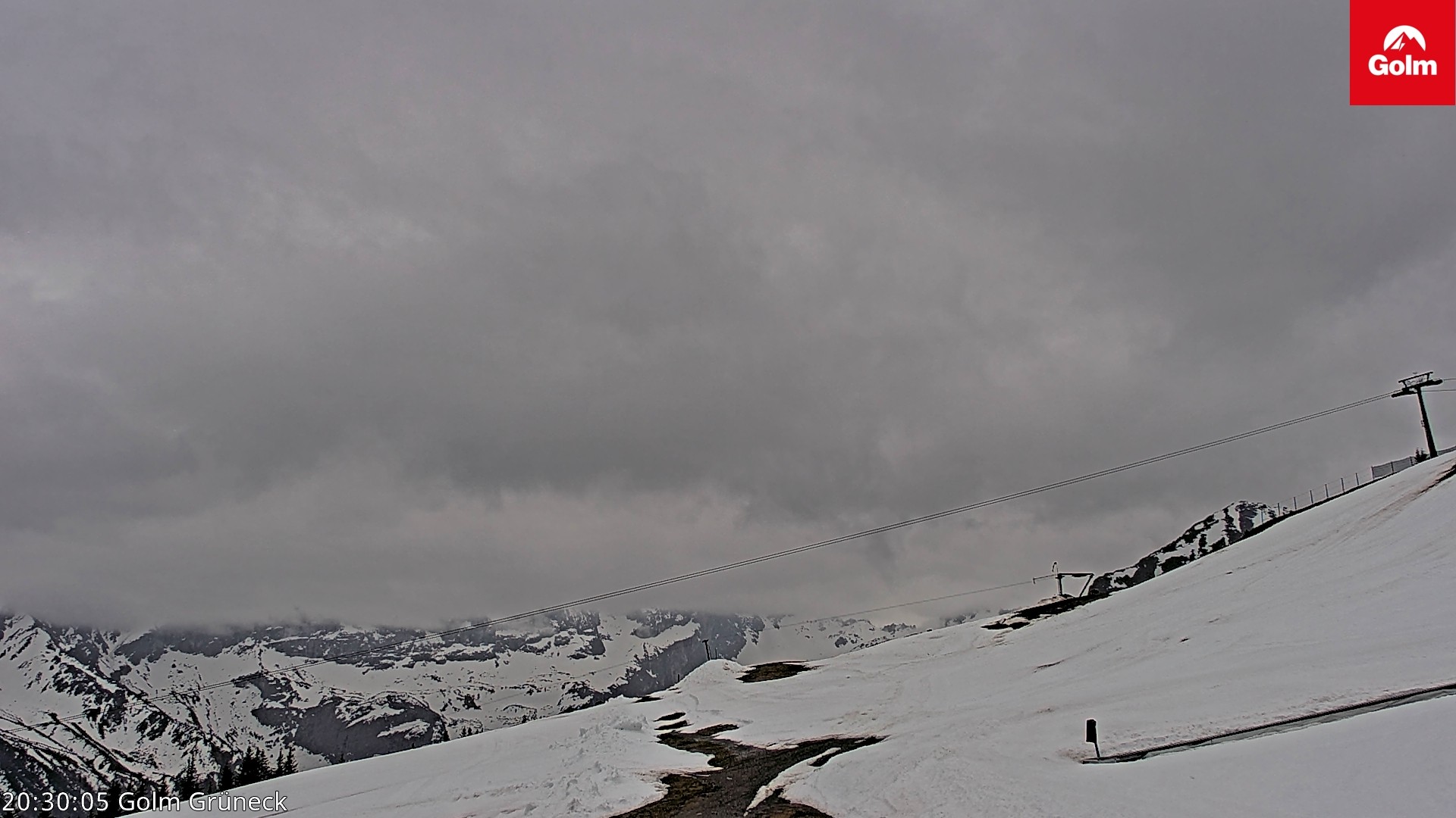 Archiv Foto Webcam Blick vom Golm auf die Tschaggunser Mittagsspitze