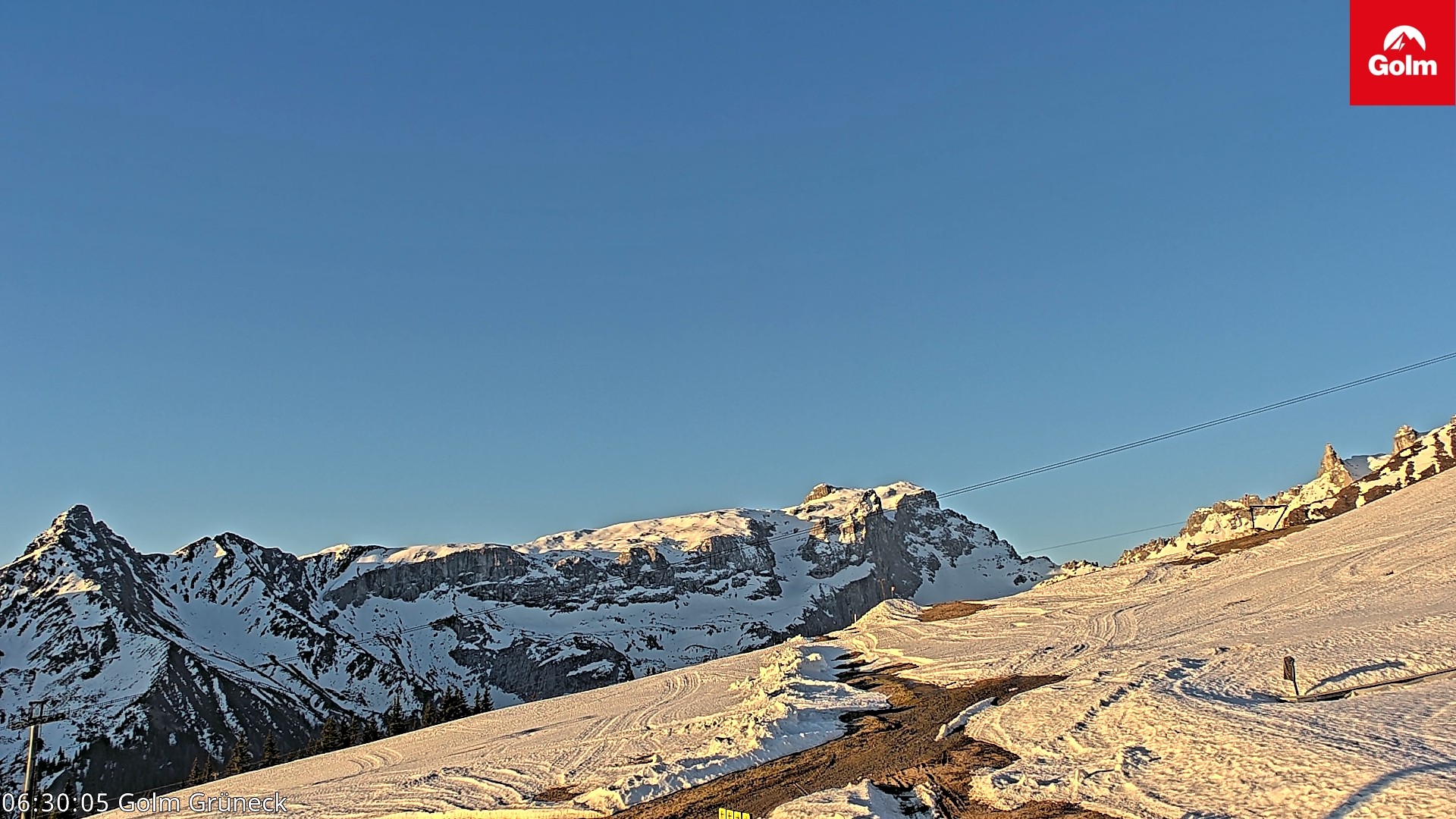 Archiv Foto Webcam Blick vom Golm auf die Tschaggunser Mittagsspitze