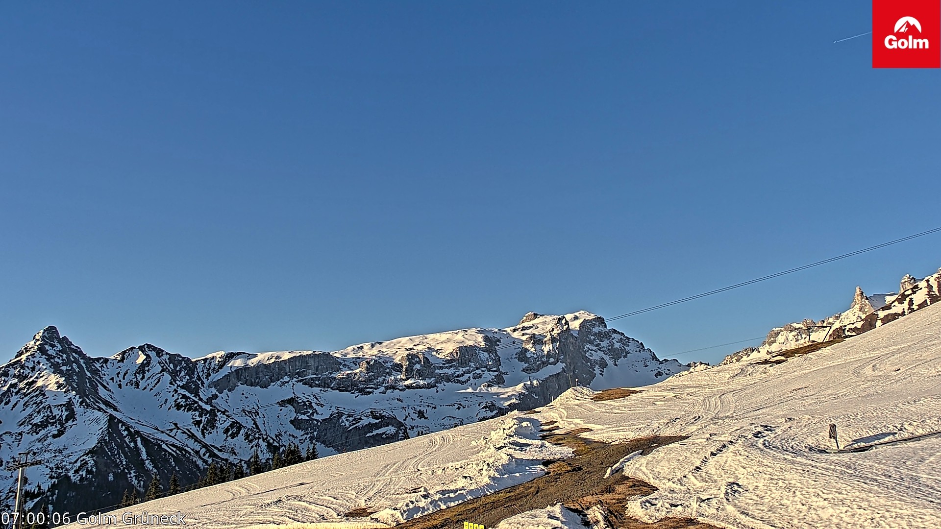 Archiv Foto Webcam Blick vom Golm auf die Tschaggunser Mittagsspitze