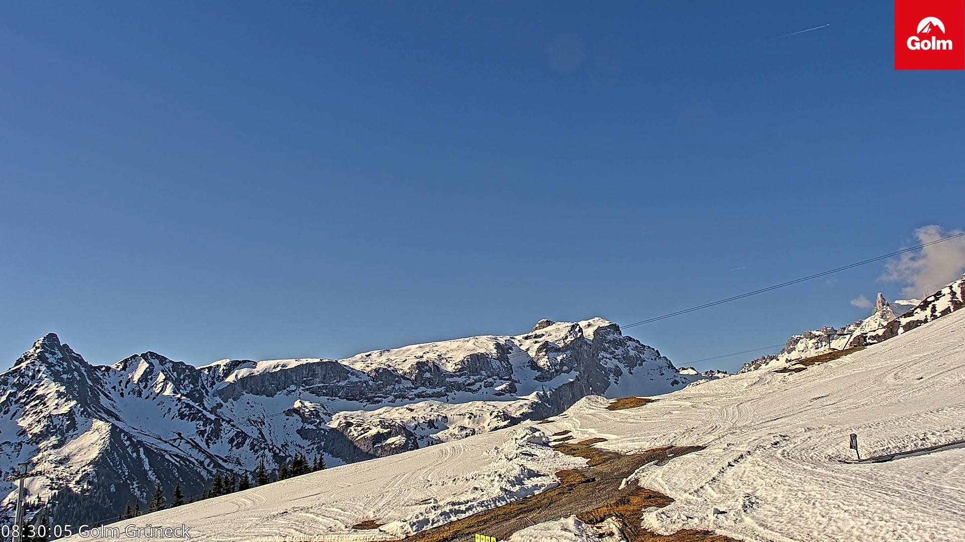 Archiv Foto Webcam Blick vom Golm auf die Tschaggunser Mittagsspitze