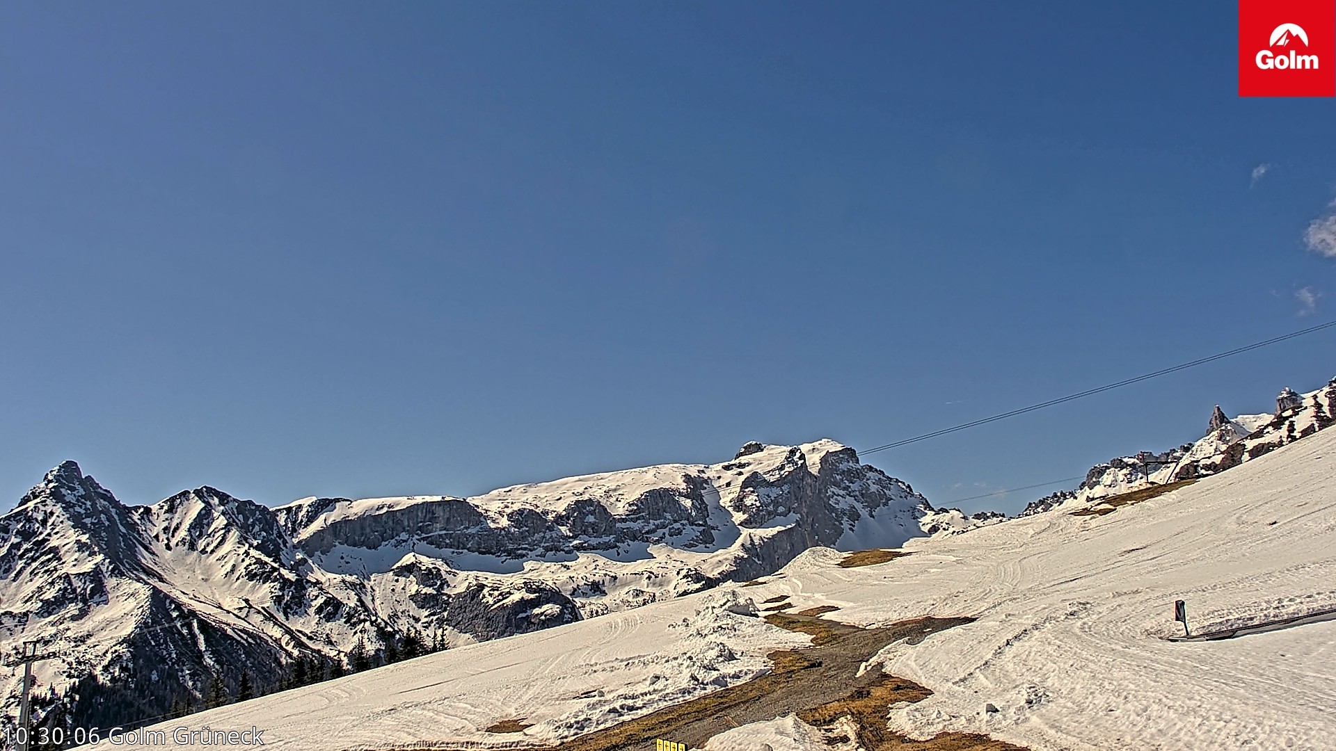 Archiv Foto Webcam Blick vom Golm auf die Tschaggunser Mittagsspitze