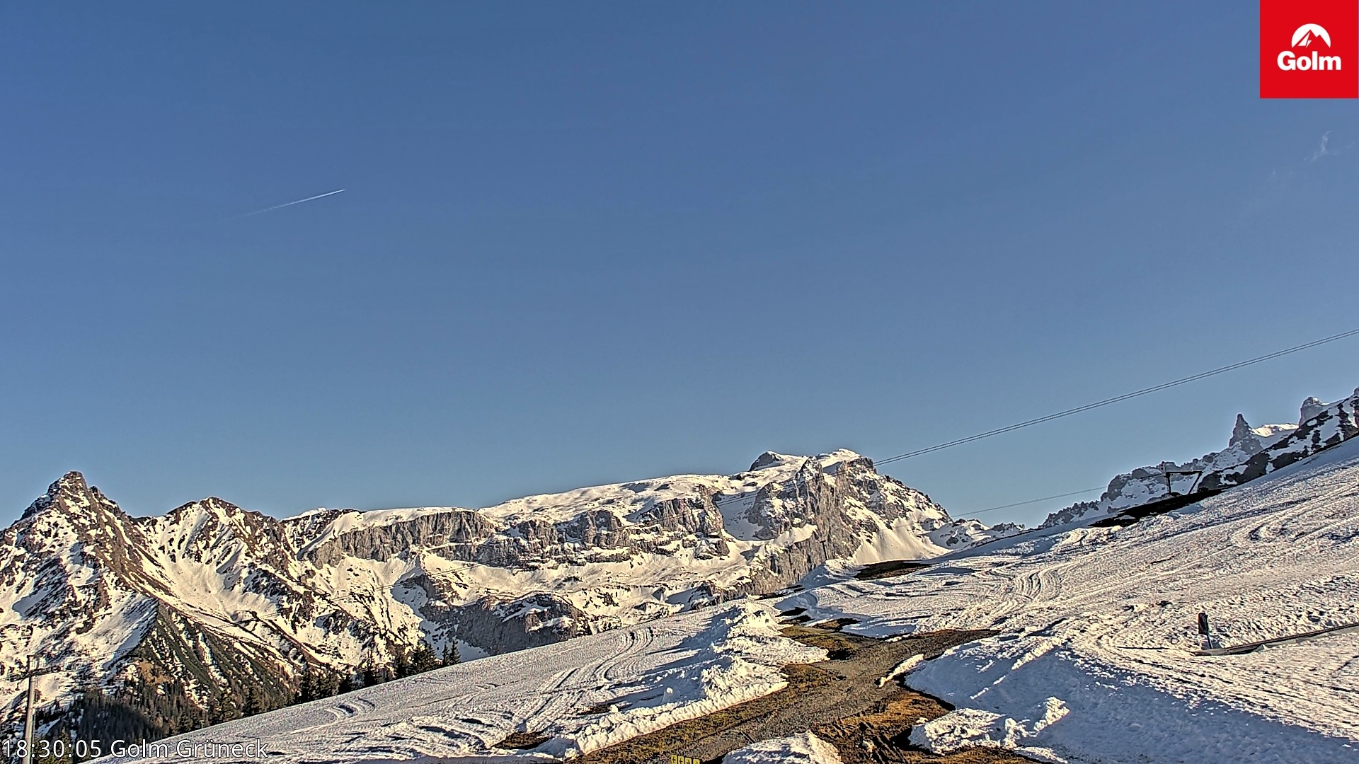 Archiv Foto Webcam Blick vom Golm auf die Tschaggunser Mittagsspitze