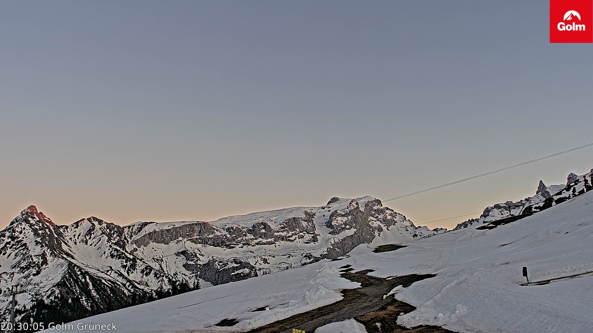 Archiv Foto Webcam Blick vom Golm auf die Tschaggunser Mittagsspitze