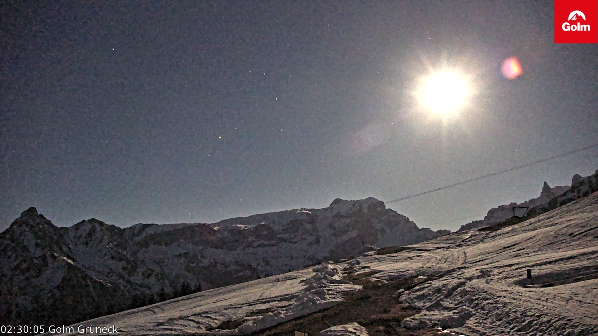 Archived image Webcam View Tschagguns Mittagsspitze from Golm