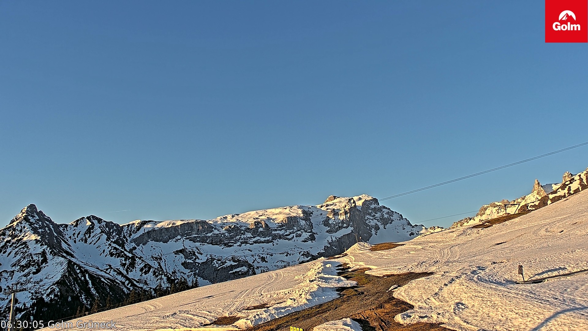 Archiv Foto Webcam Blick vom Golm auf die Tschaggunser Mittagsspitze
