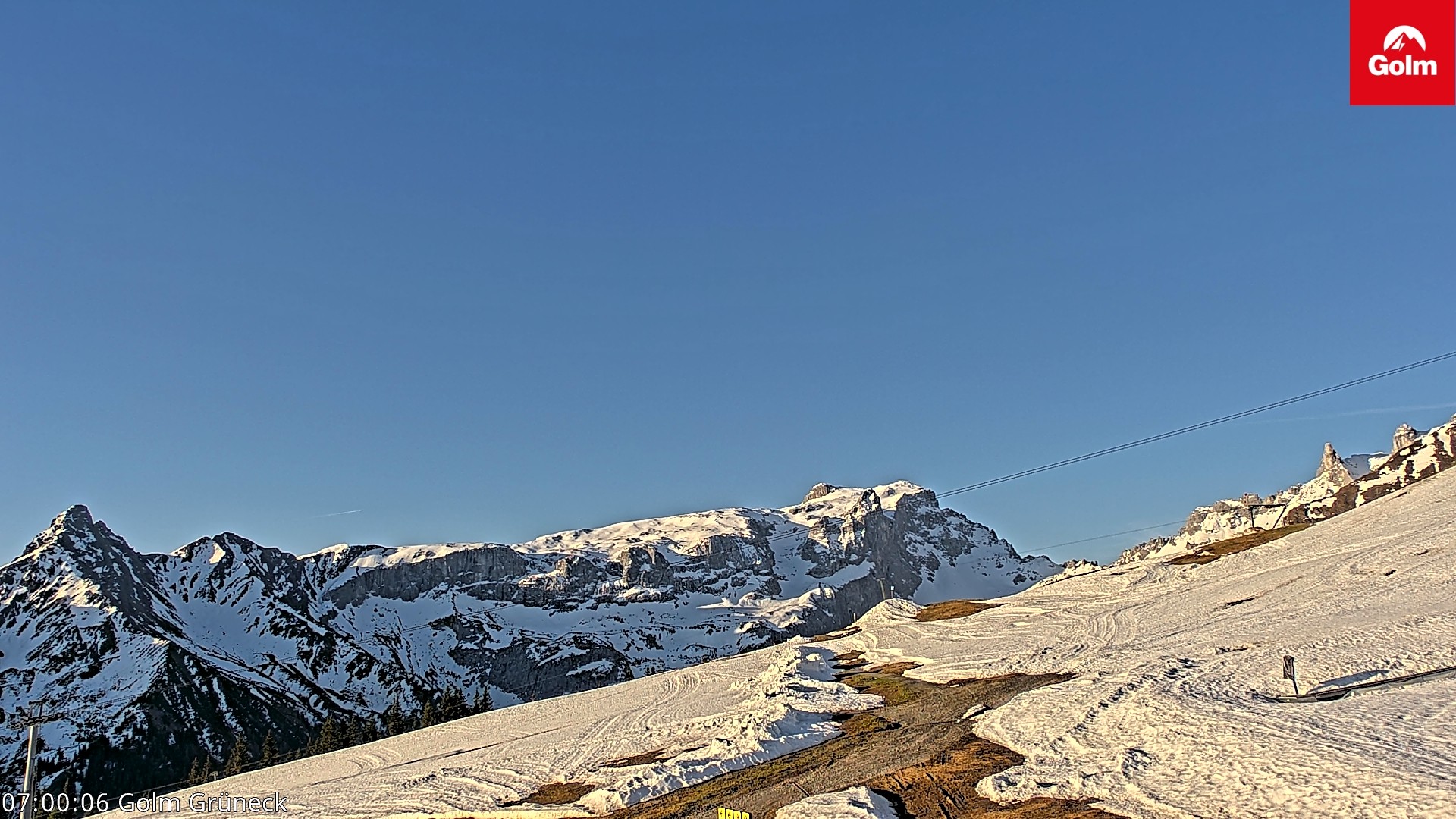 Archiv Foto Webcam Blick vom Golm auf die Tschaggunser Mittagsspitze