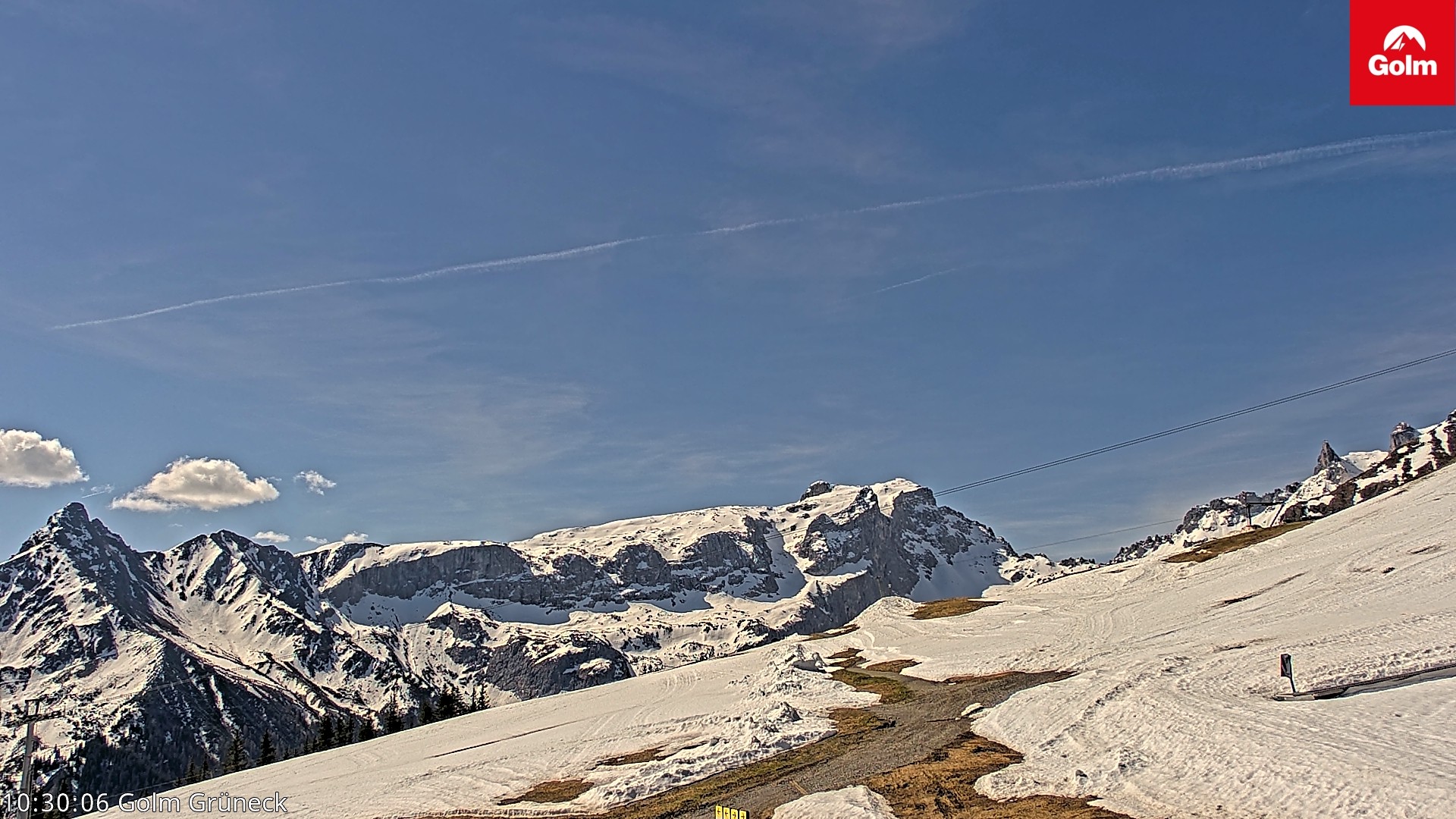 Archiv Foto Webcam Blick vom Golm auf die Tschaggunser Mittagsspitze