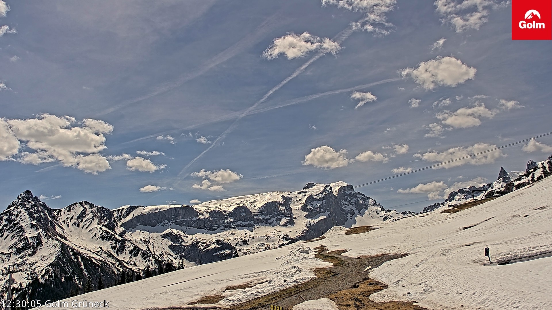 Archiv Foto Webcam Blick vom Golm auf die Tschaggunser Mittagsspitze