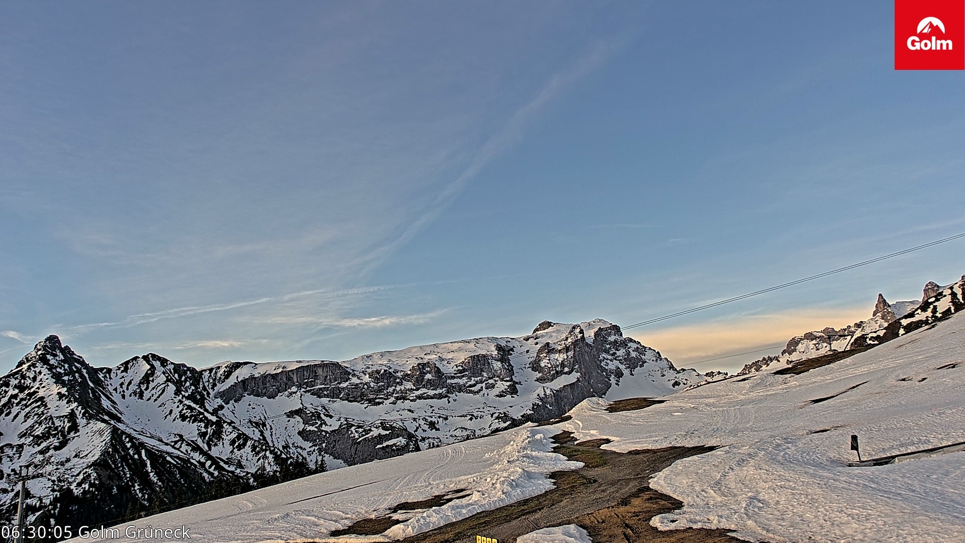 Archiv Foto Webcam Blick vom Golm auf die Tschaggunser Mittagsspitze