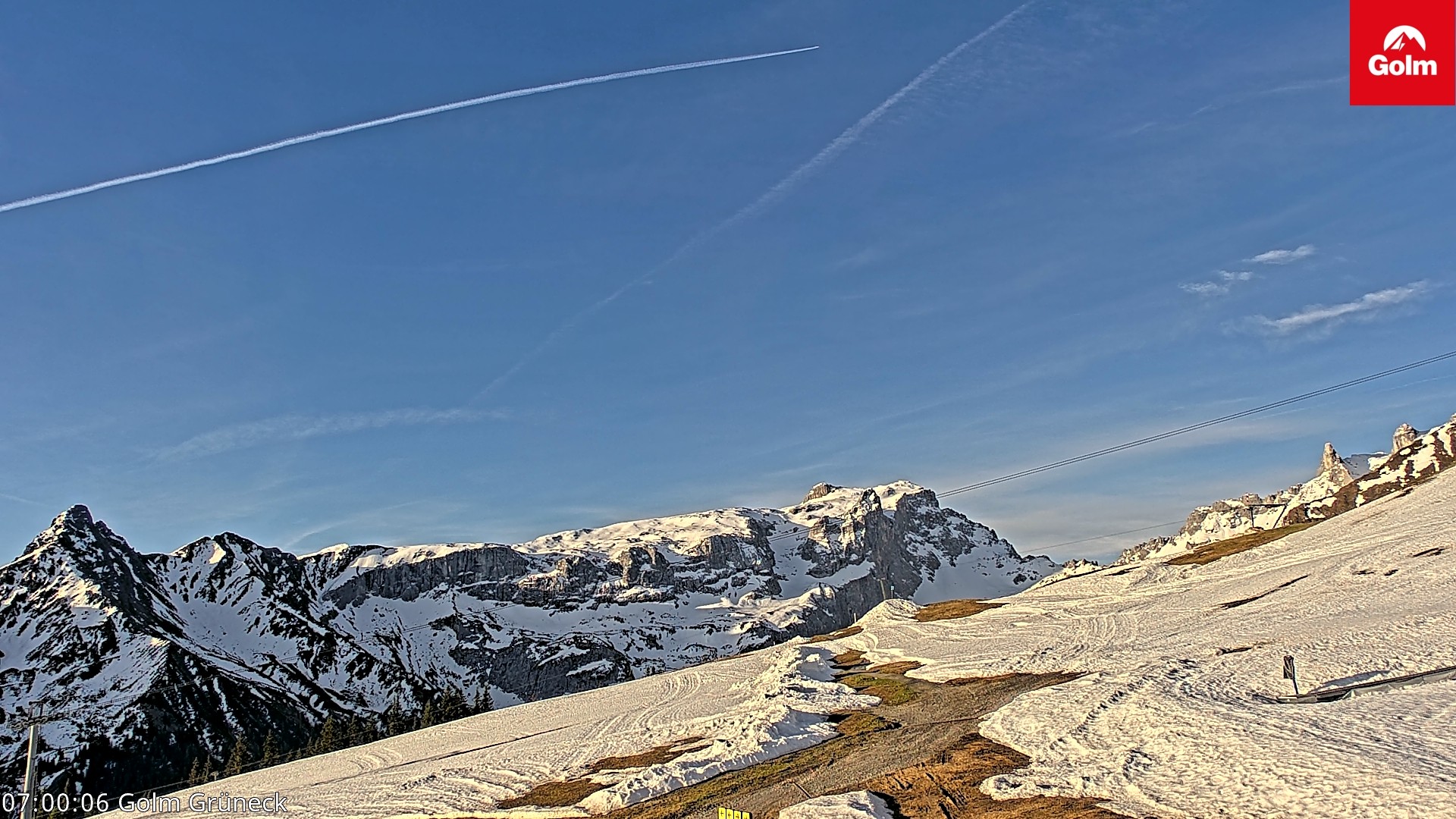 Archiv Foto Webcam Blick vom Golm auf die Tschaggunser Mittagsspitze