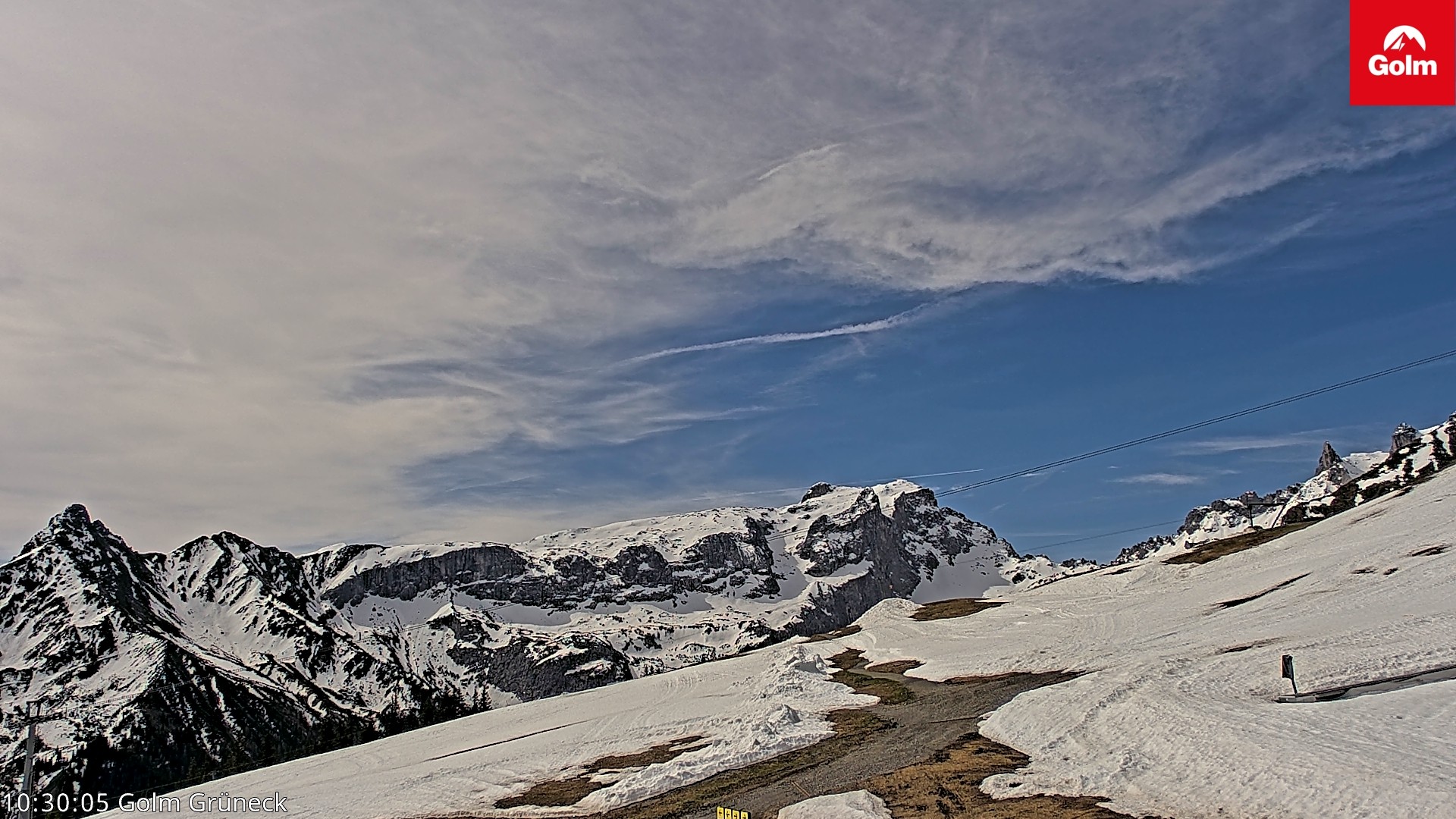 Archiv Foto Webcam Blick vom Golm auf die Tschaggunser Mittagsspitze