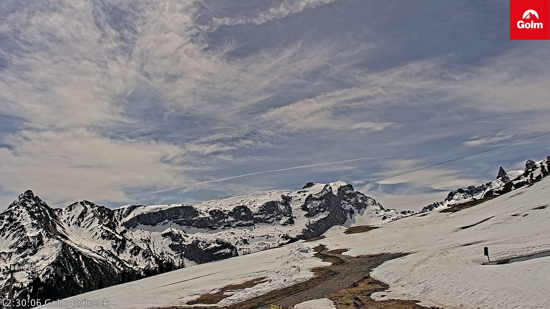 Archiv Foto Webcam Blick vom Golm auf die Tschaggunser Mittagsspitze